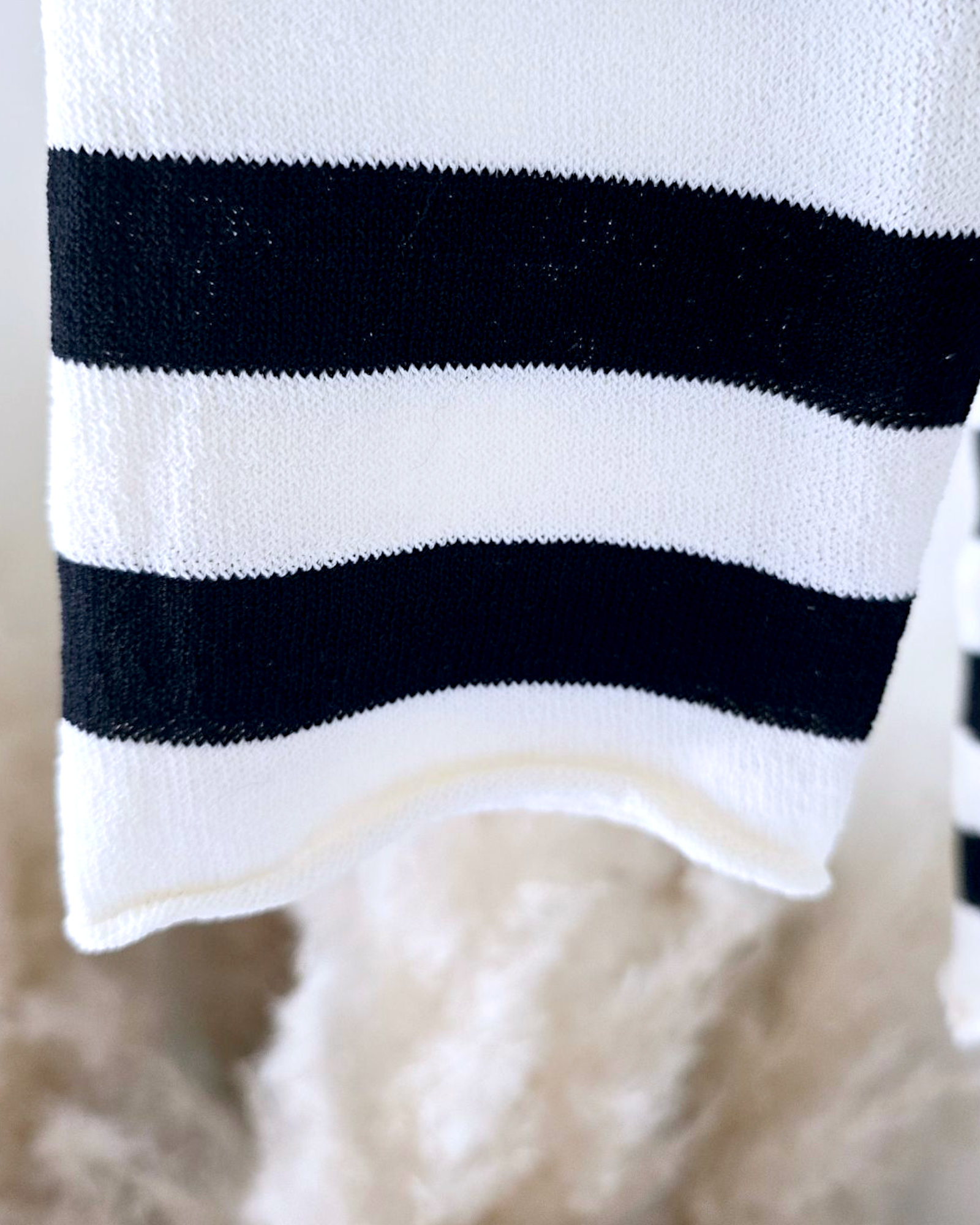 Pull fin marinière