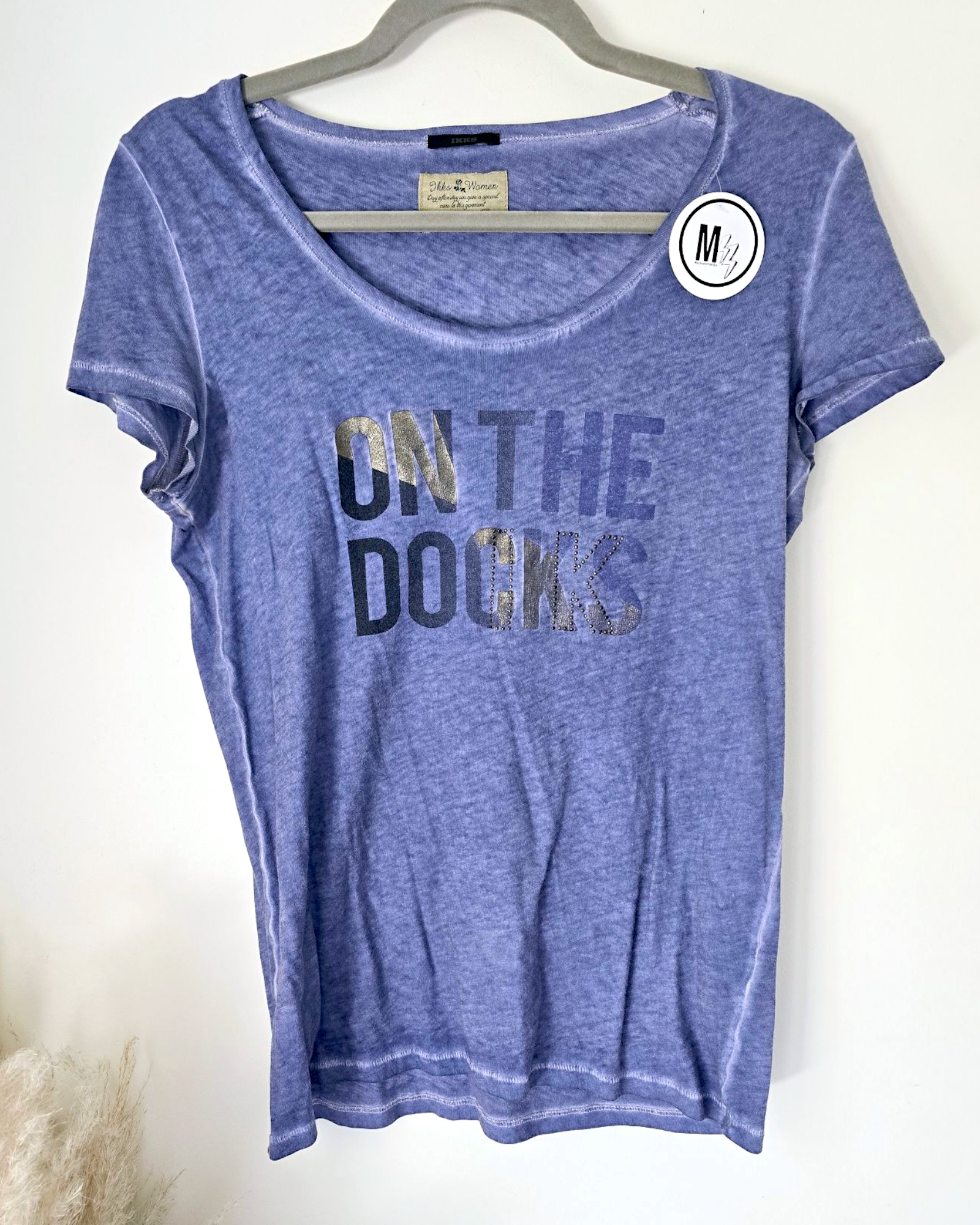 Tee-shirt fin bleu