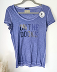 Tee-shirt fin bleu