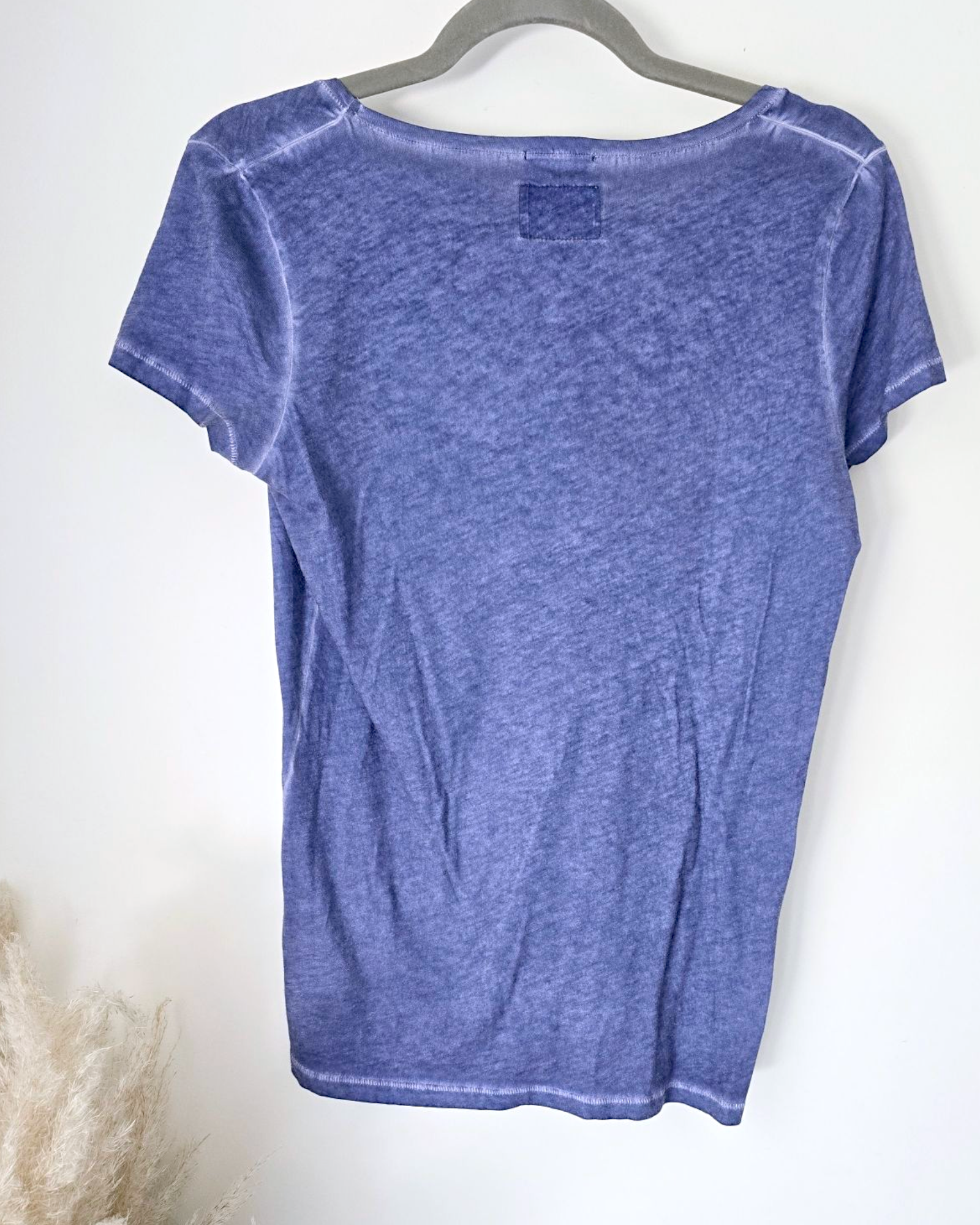 Tee-shirt fin bleu
