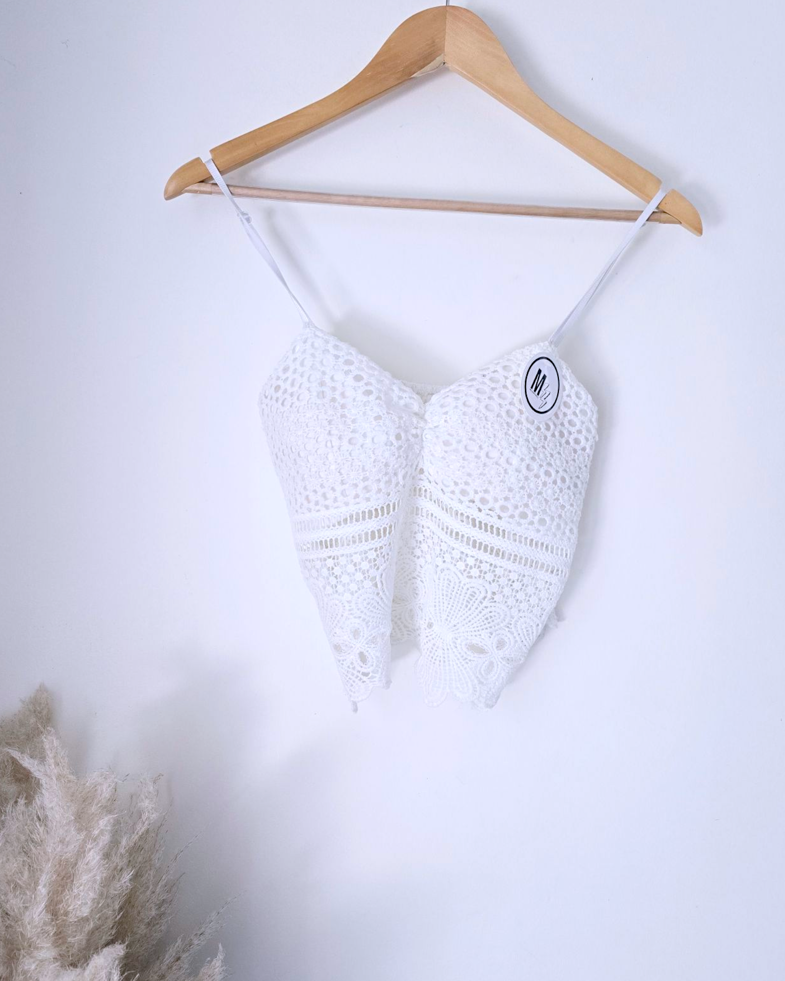 Débardeur top crop crochet