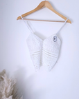Débardeur top crop crochet