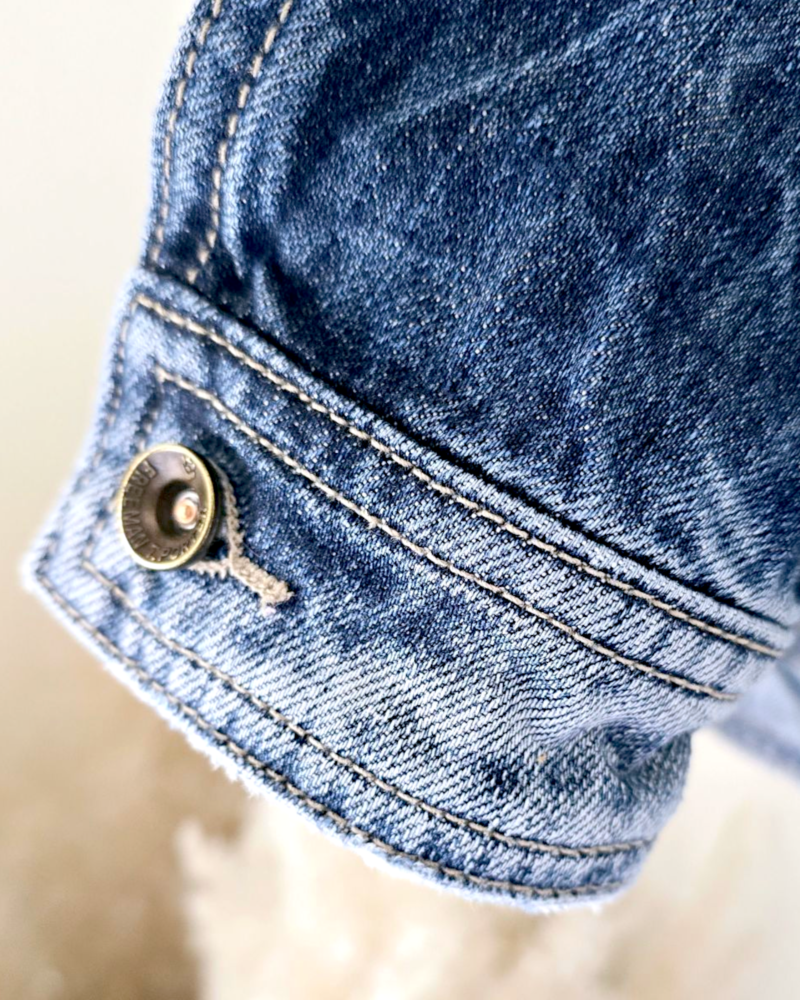 Veste delavé en denim