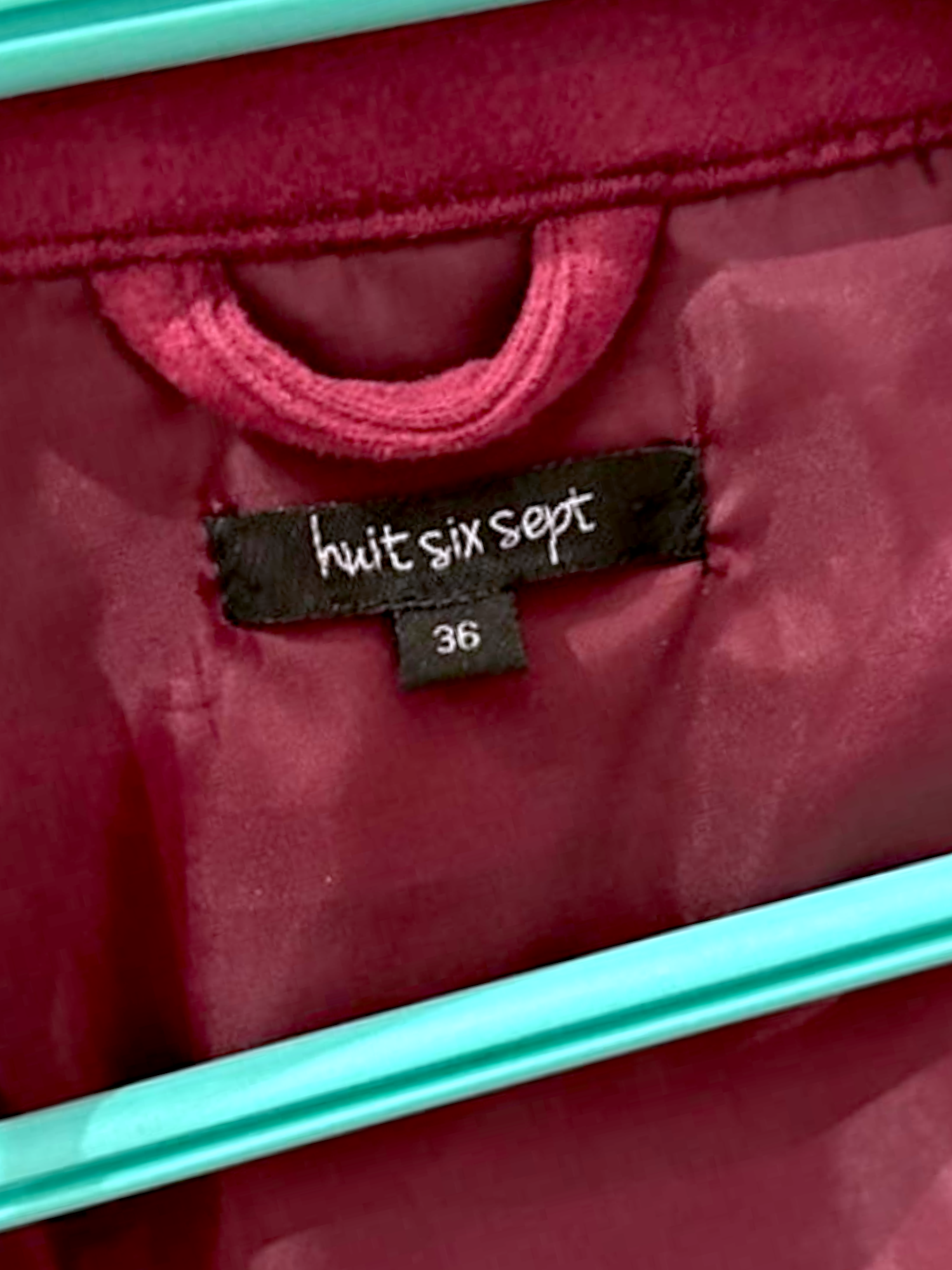Veste suédine framboise