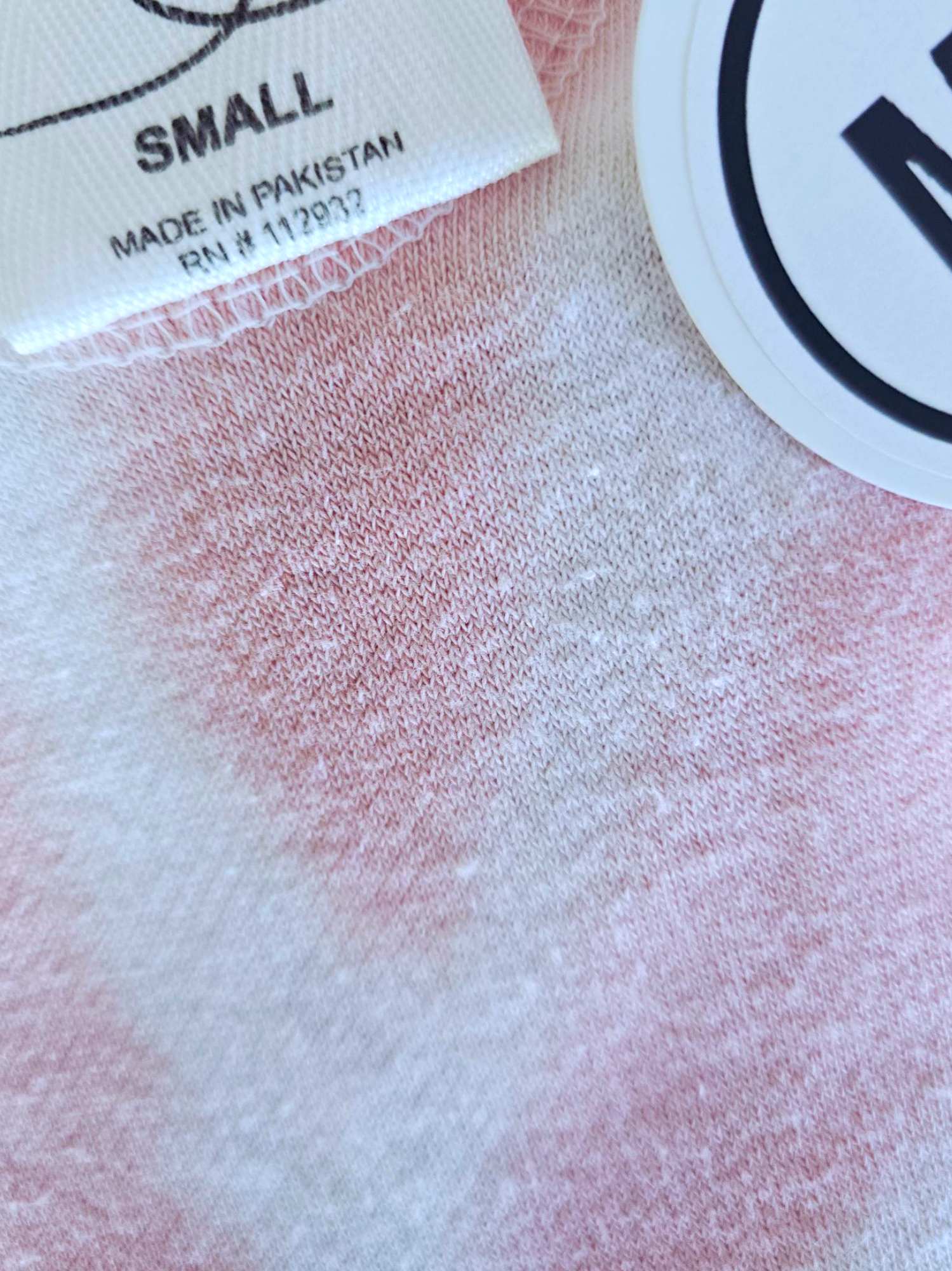 Sweat tie and dye