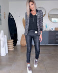 Veste léo gris