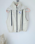 Doudoune simili beige