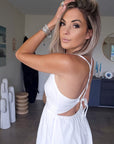 Robe White gaz de coton