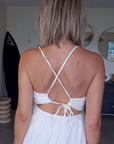 Robe White gaz de coton