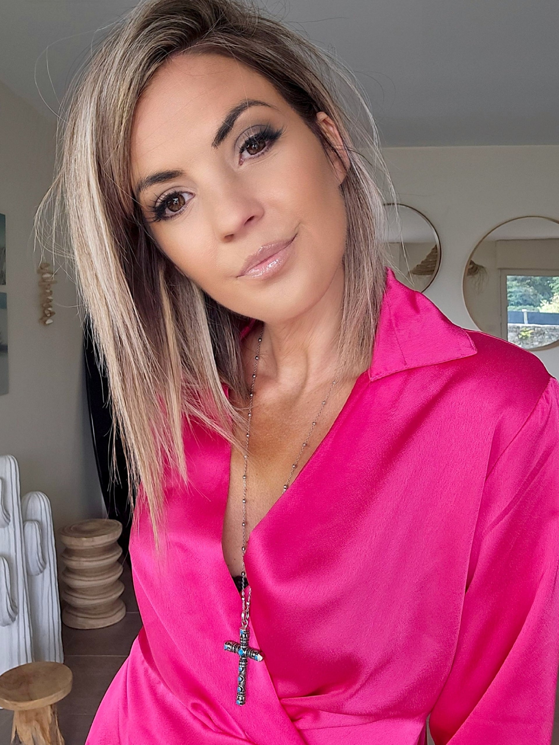 Robe chic fuchsia