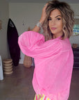🔥Chemise rose fluo
