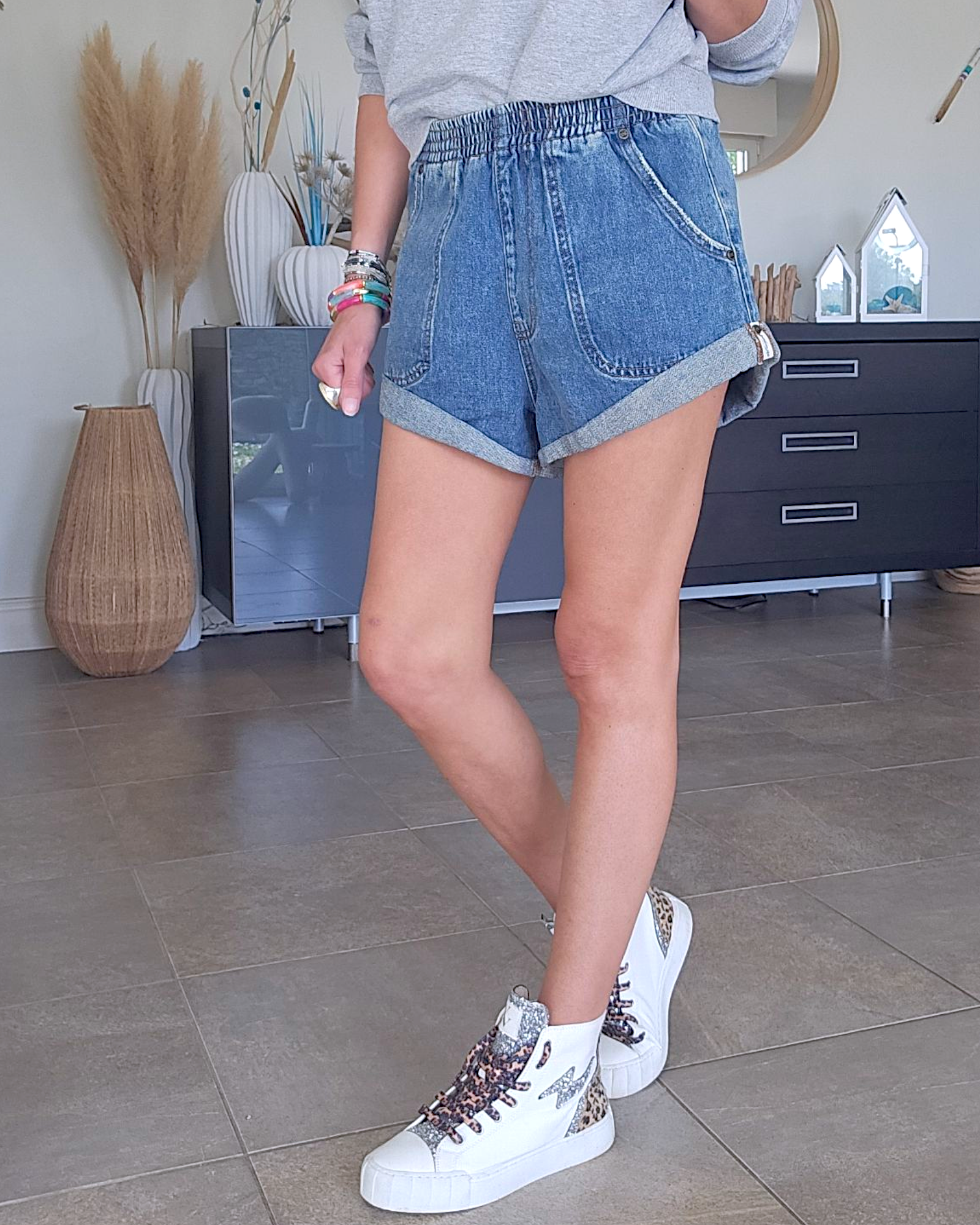 Short Vintage en denim