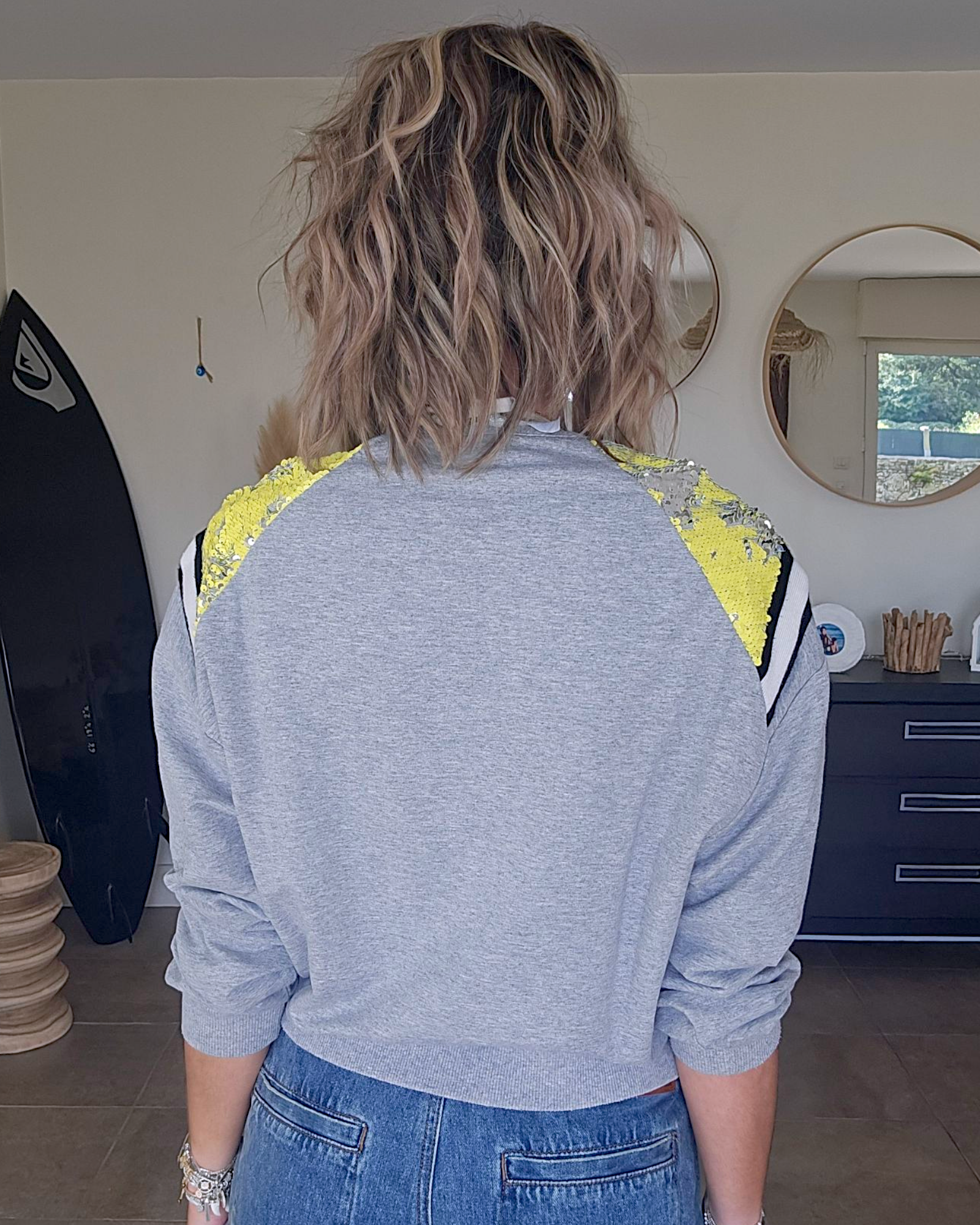 Sweat Vintage en sequins