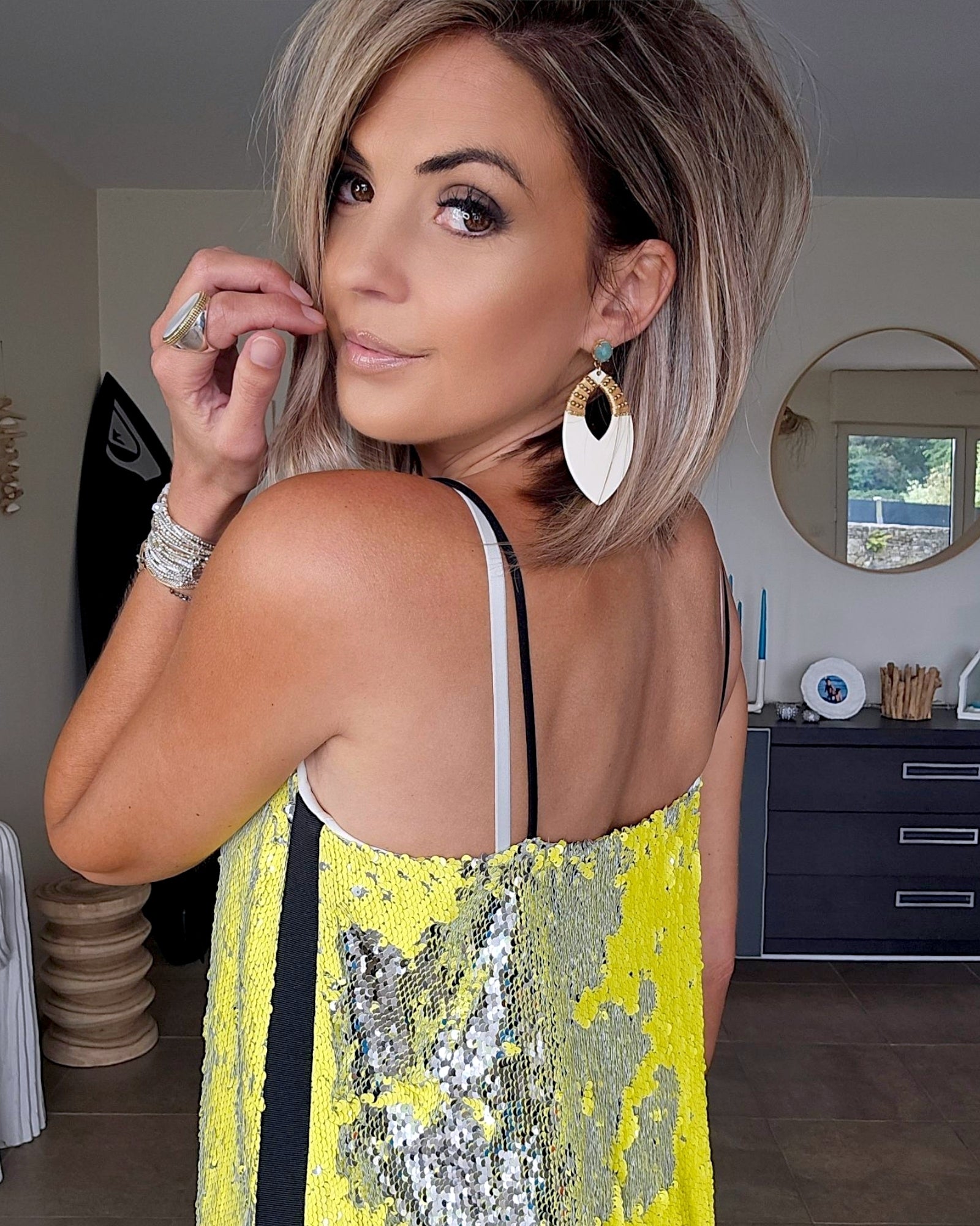 Robe starlette yellow