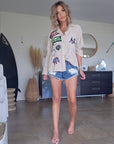 Short destroy en denim