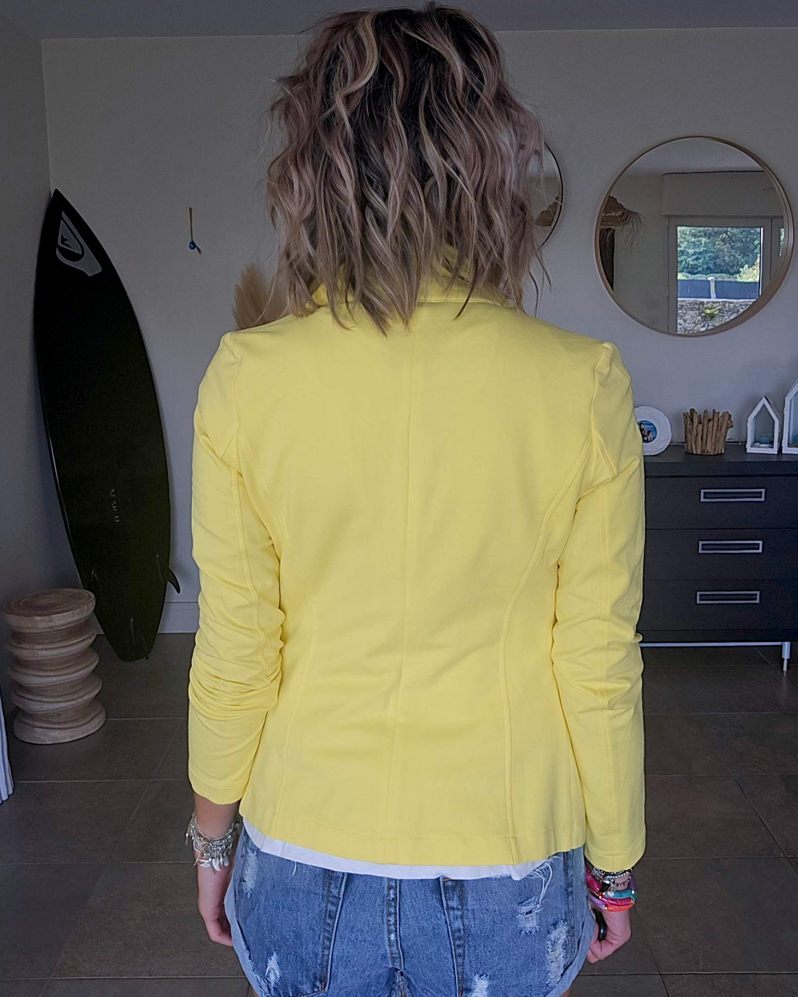 Veste sweat yellow