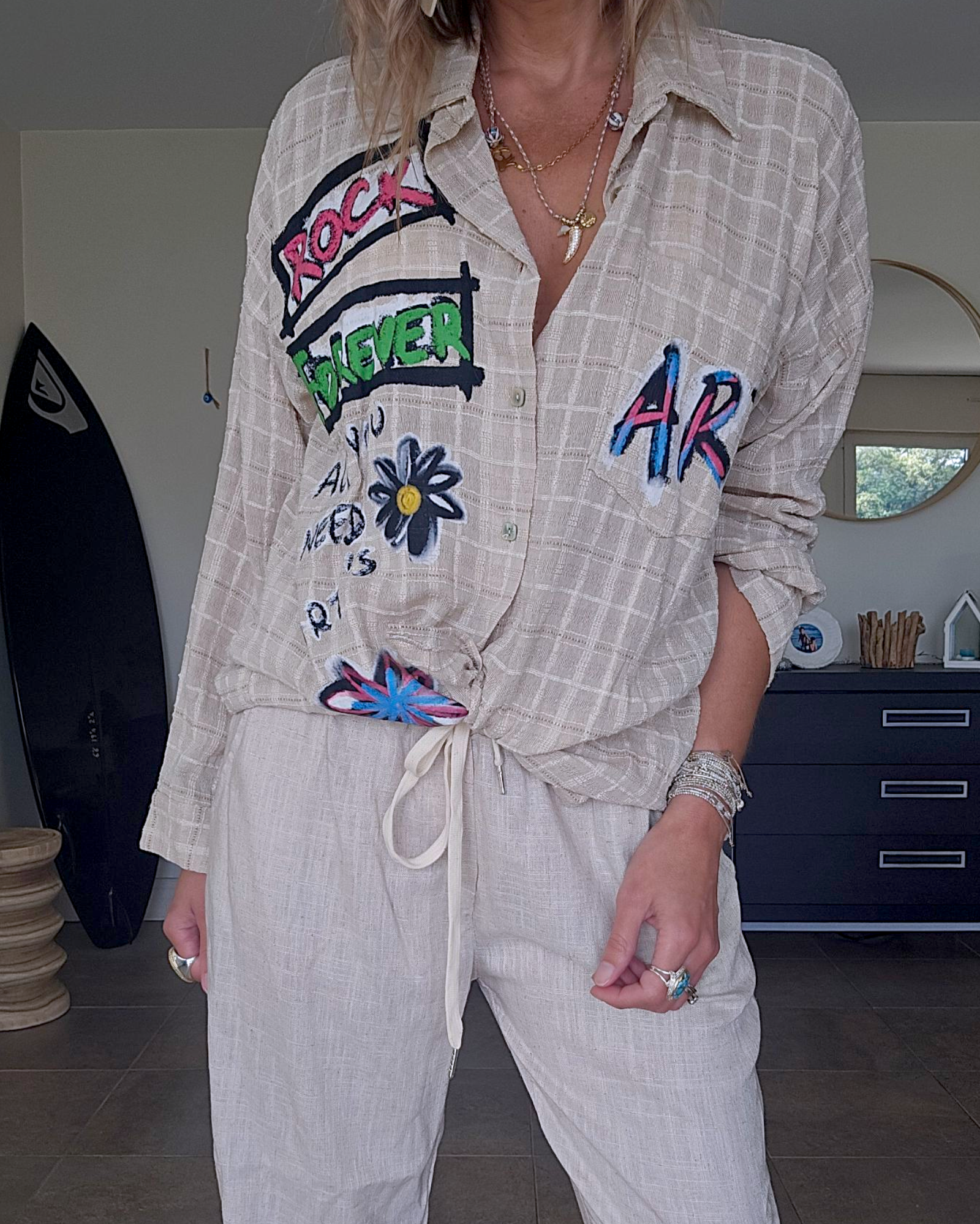 Chemise graffiti