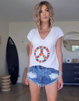Short destroy en denim