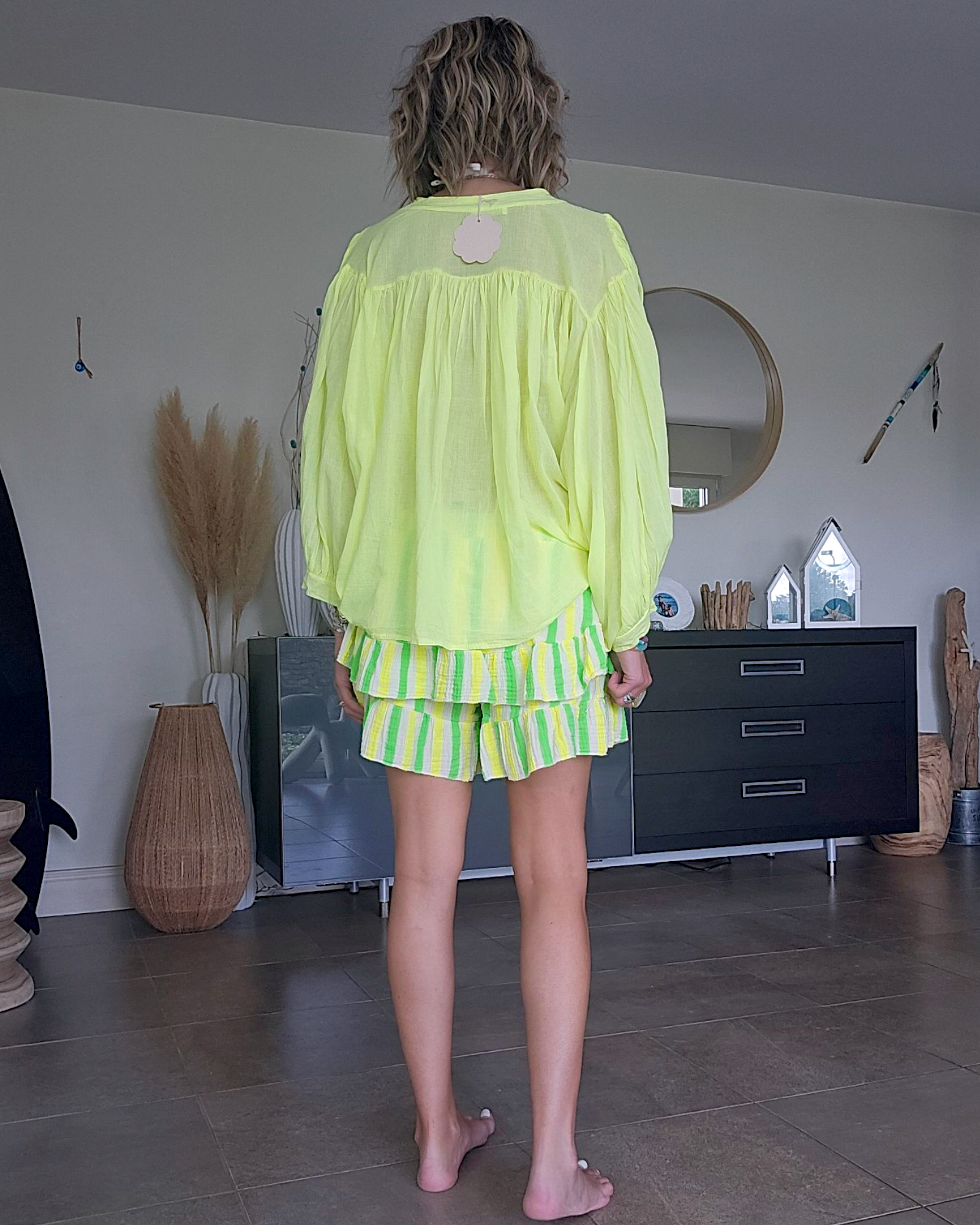 🔥Chemise yellow fluo