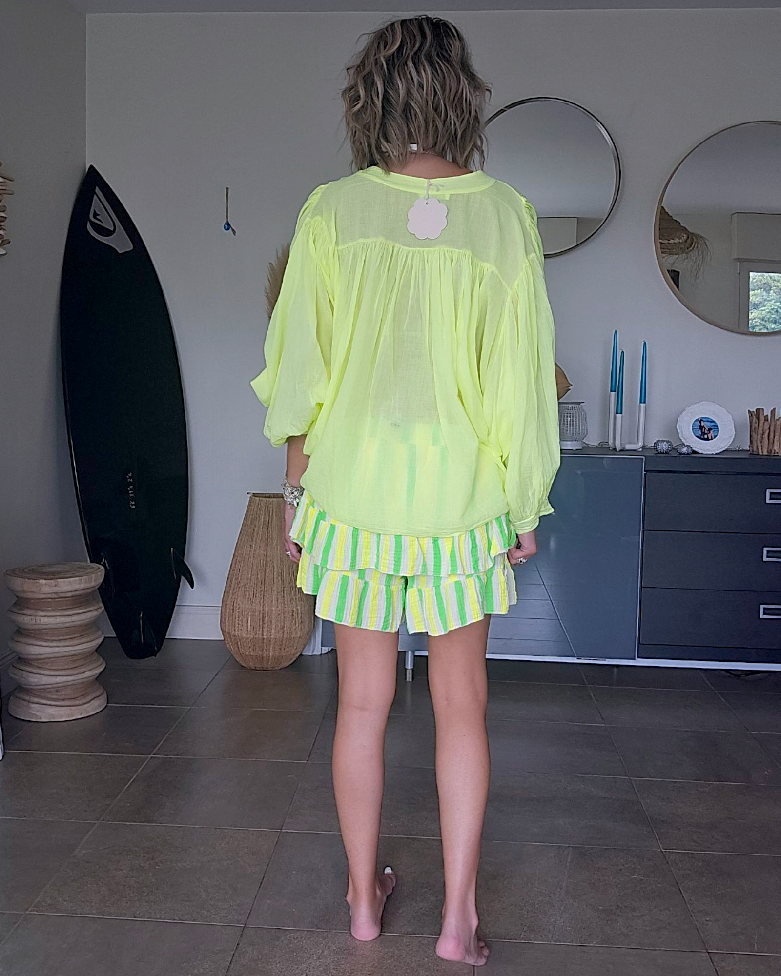 🔥Chemise yellow fluo