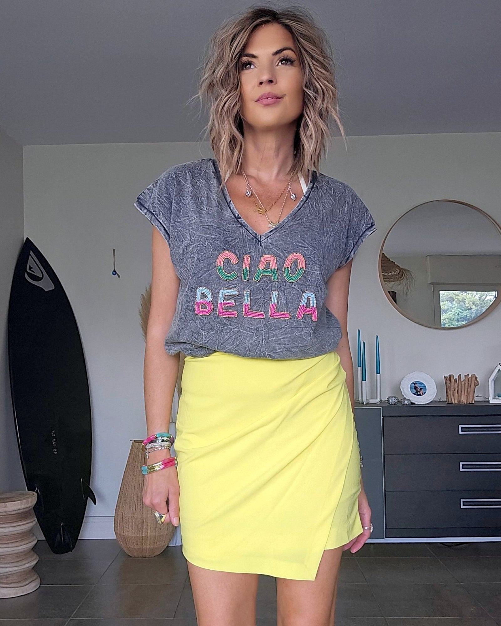 Tee-shirt perles Bella