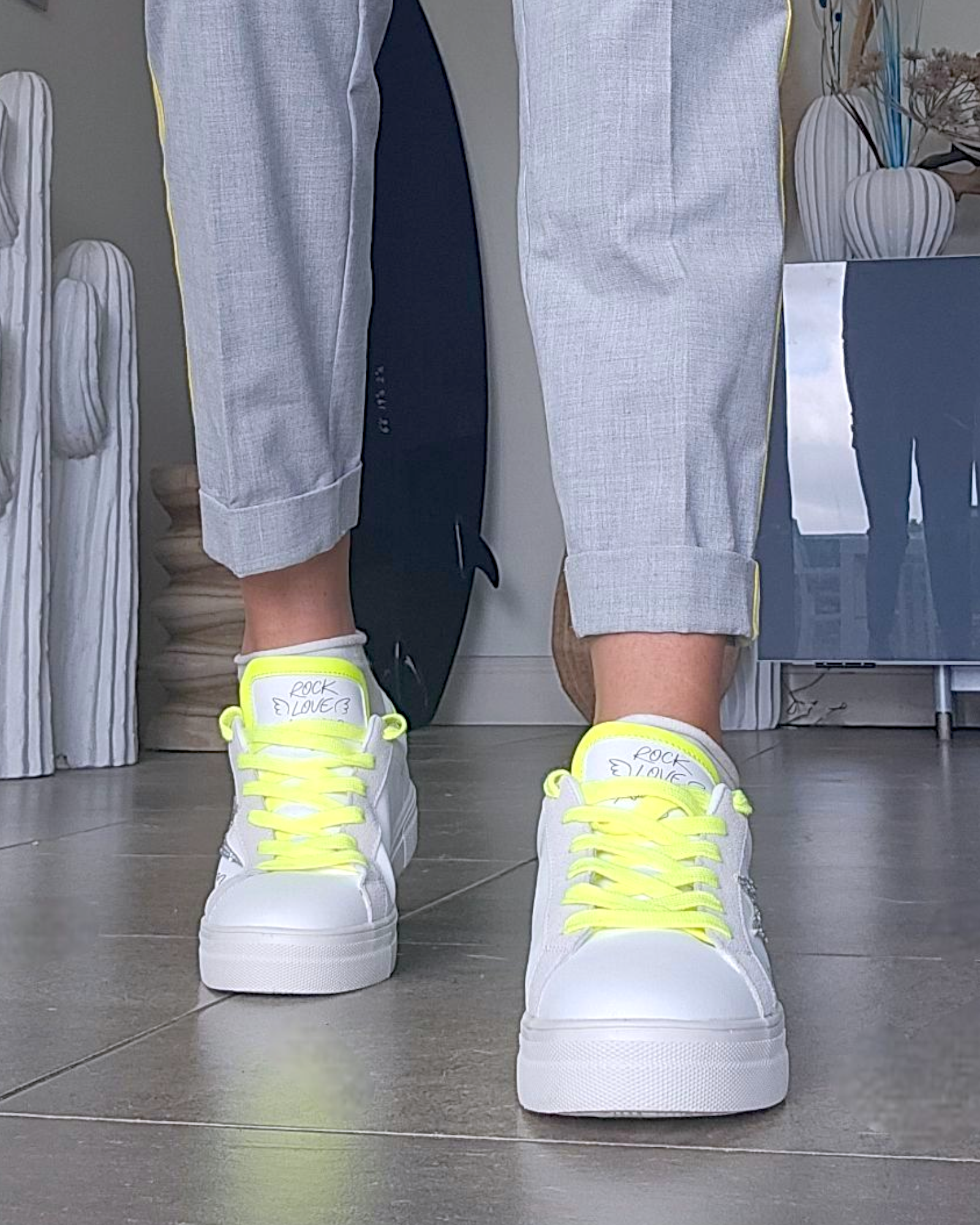 🔥Baskets éclair fluo