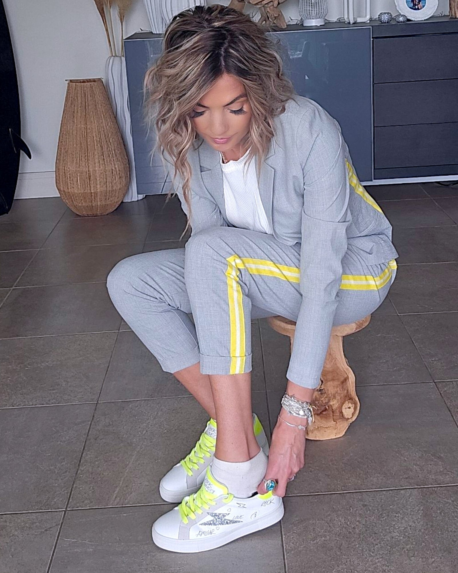 🔥Baskets éclair fluo
