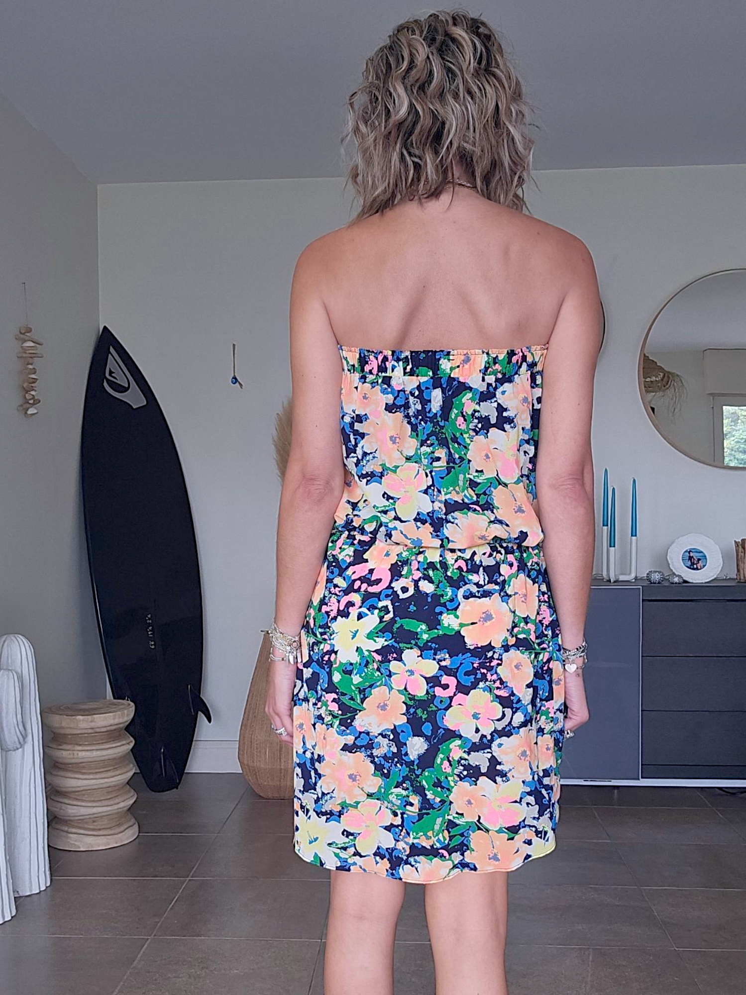 Robe bustier flowers