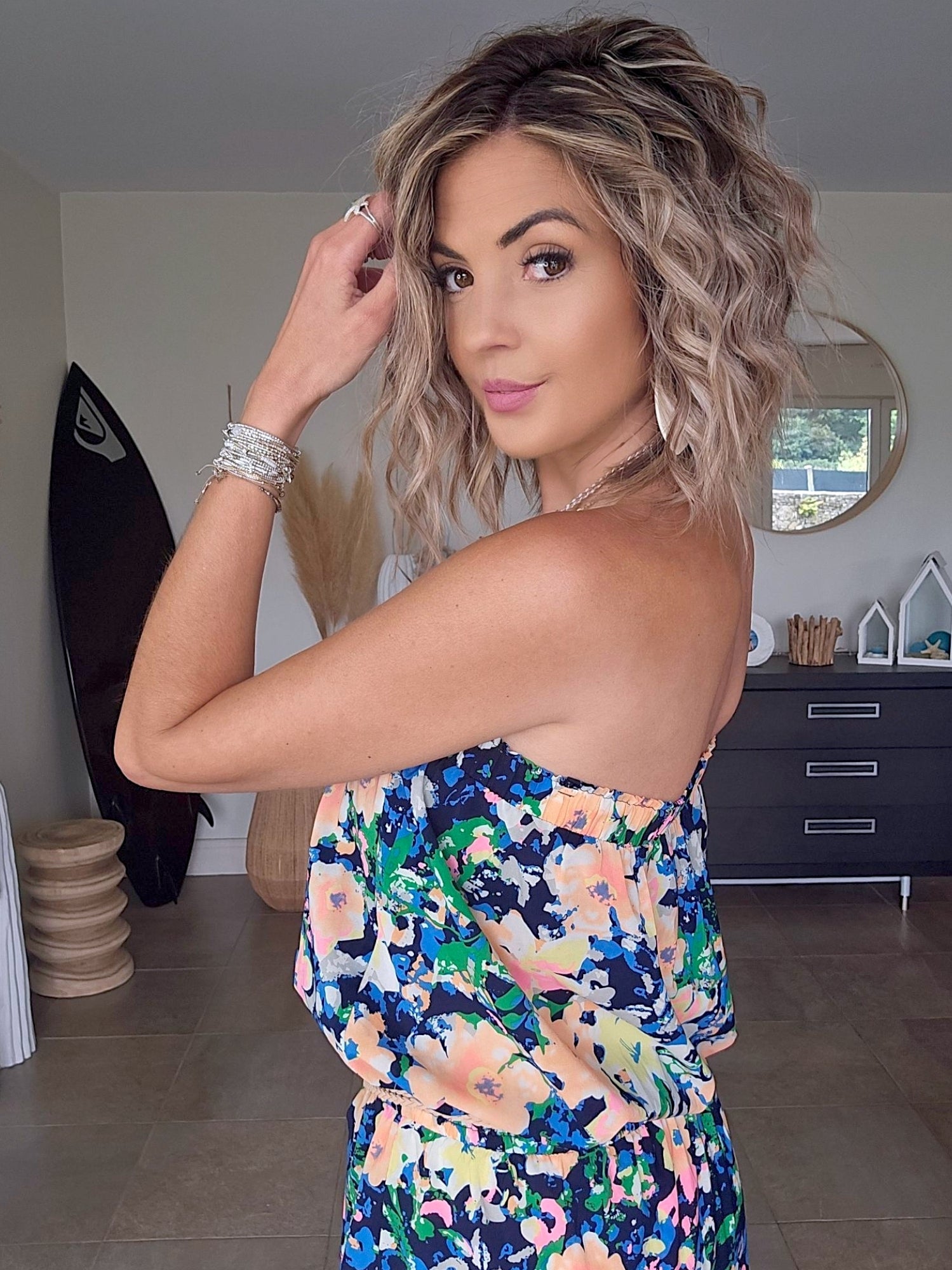 Robe bustier flowers