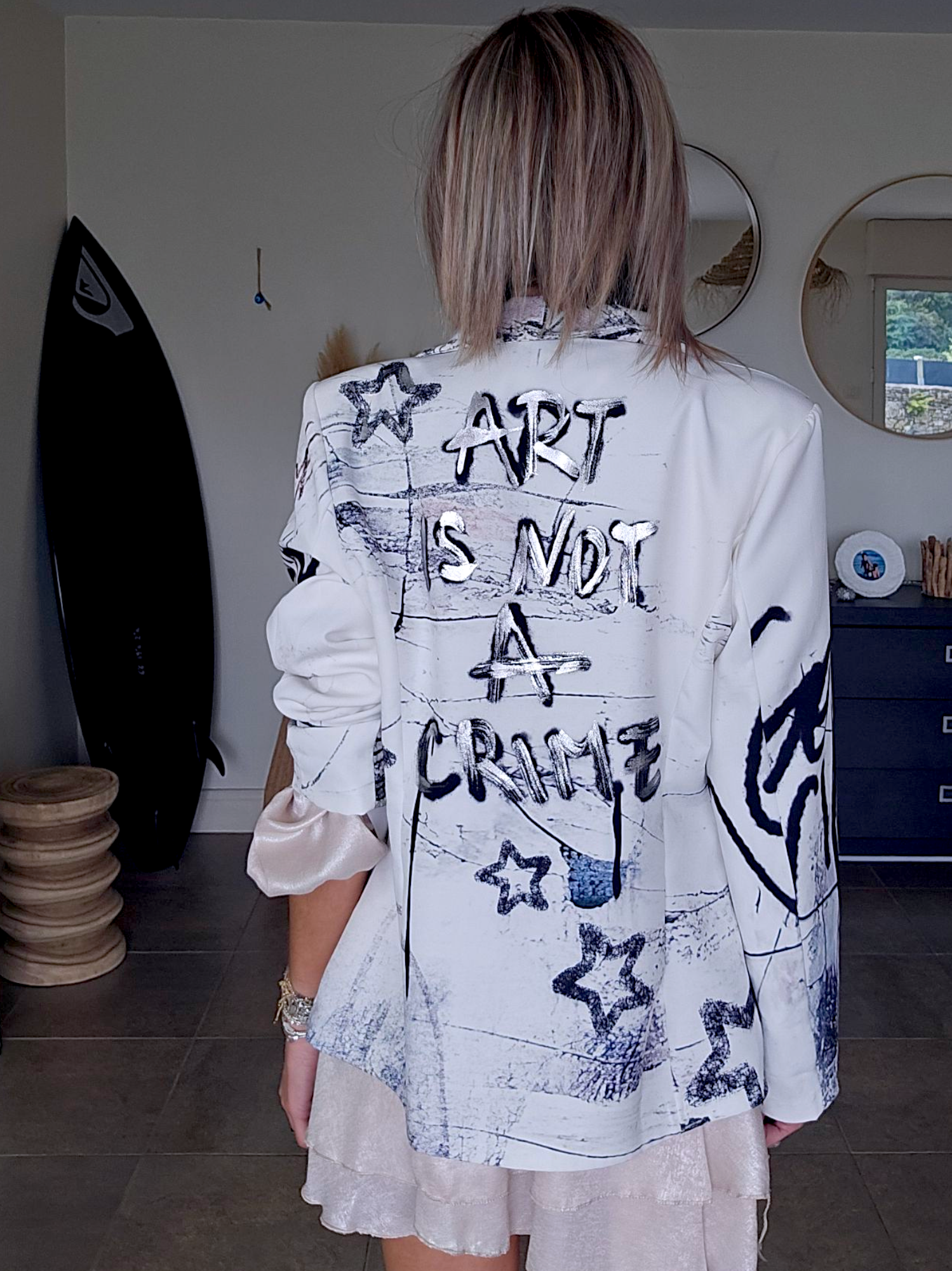 Veste boy à tags