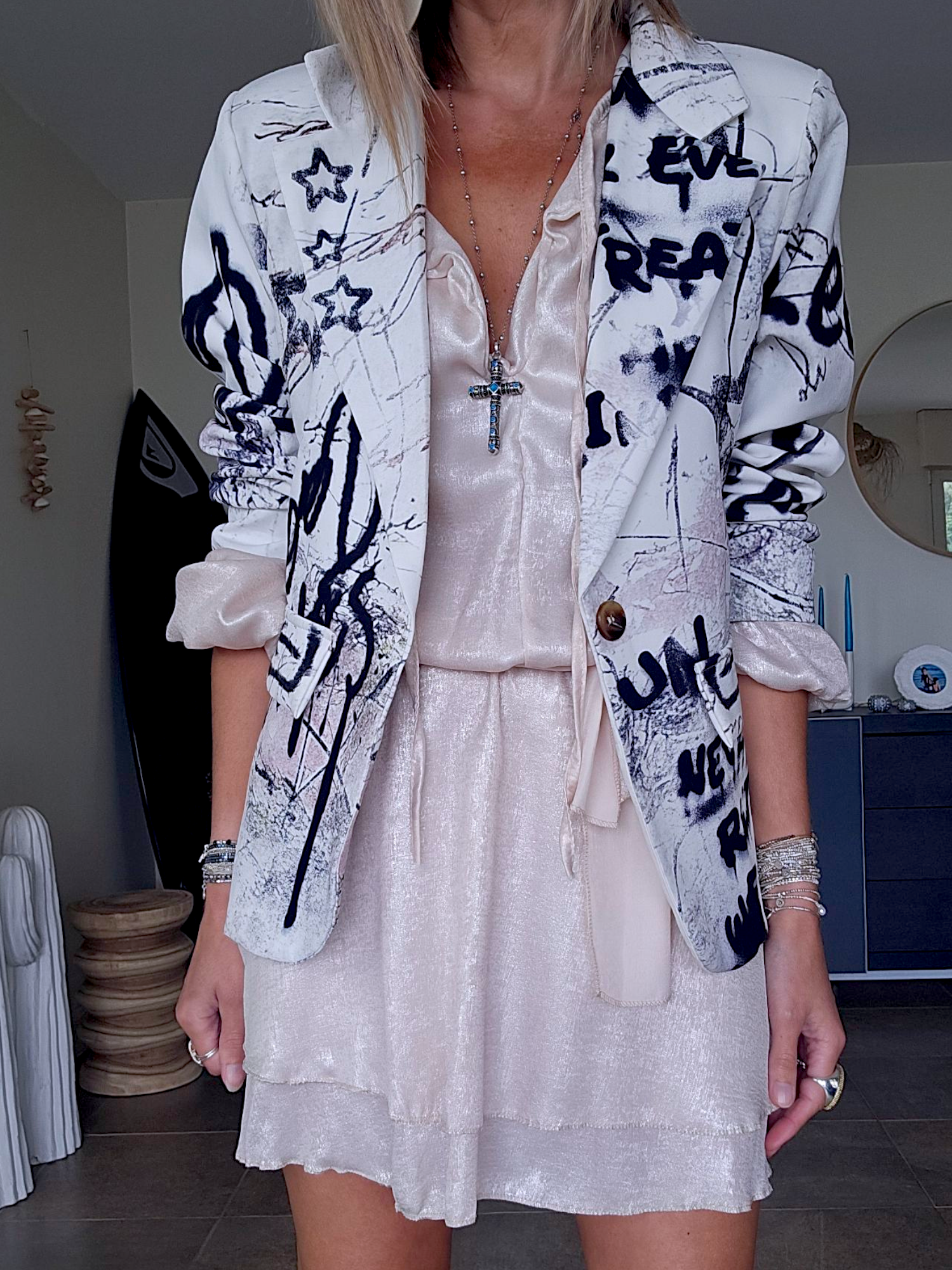 Veste boy à tags