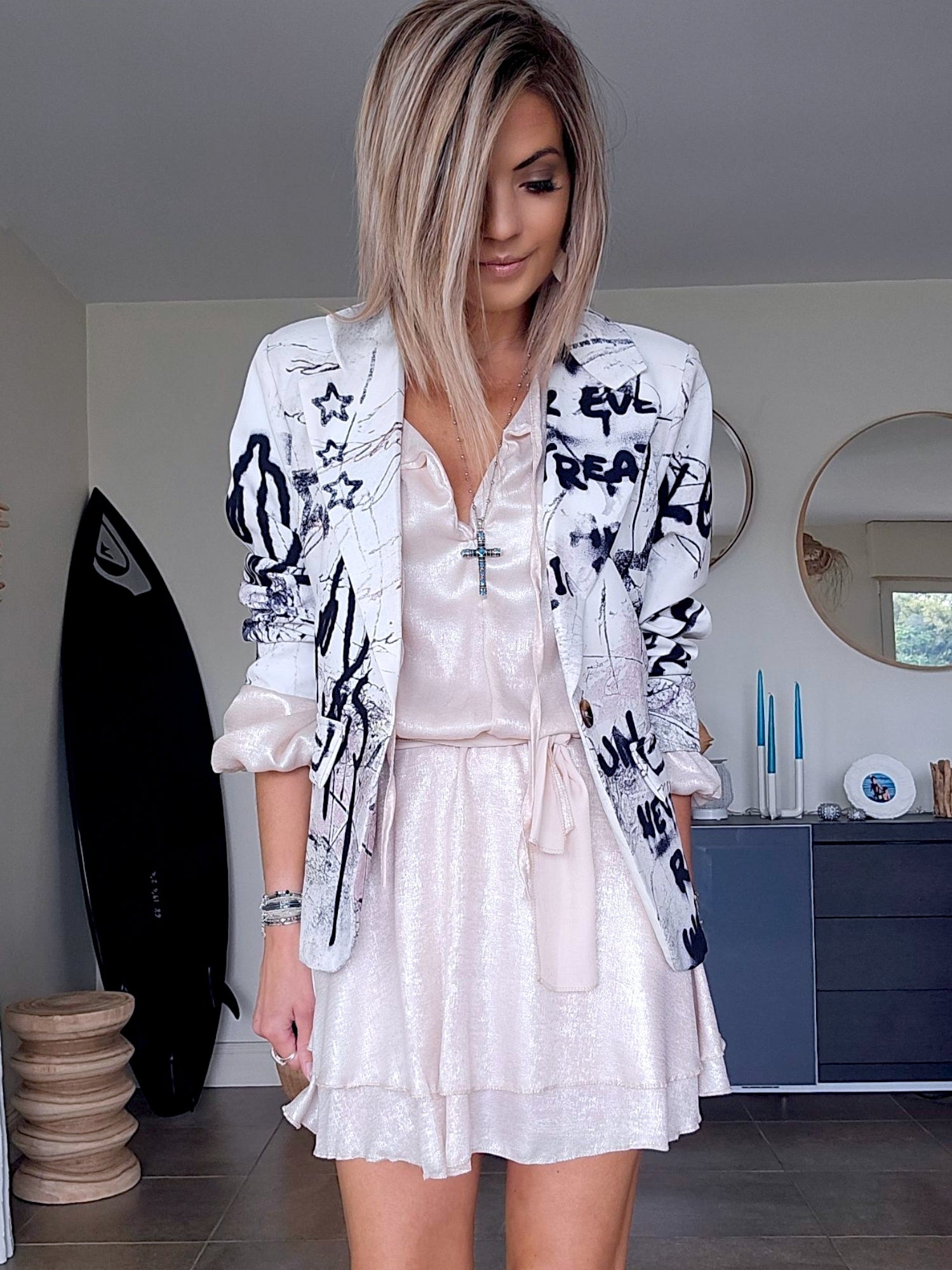 Veste boy à tags