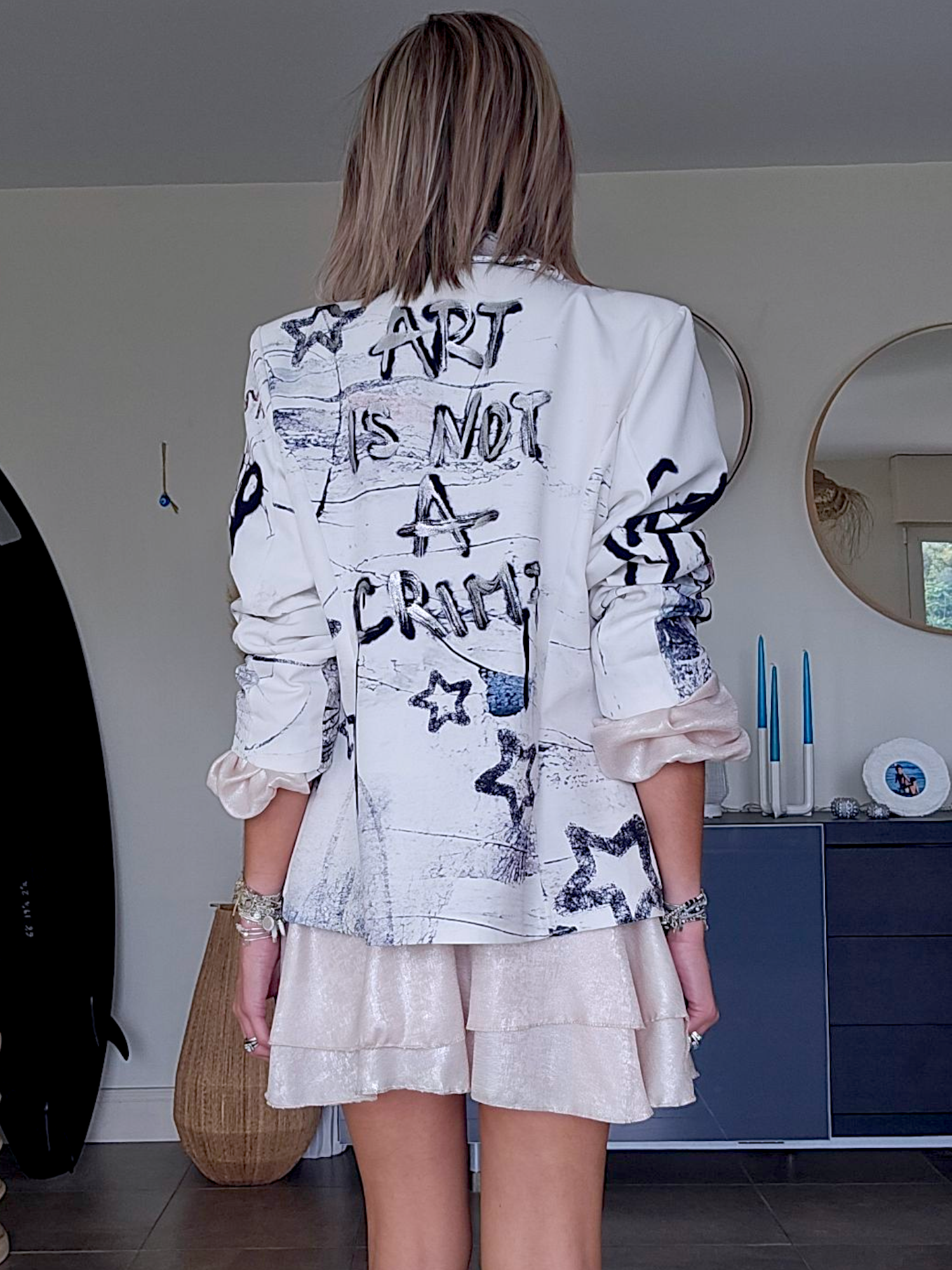Veste boy à tags