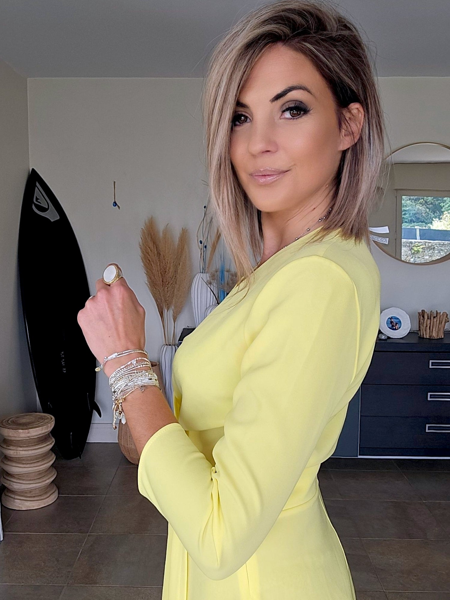 🔥Robe chic yellow