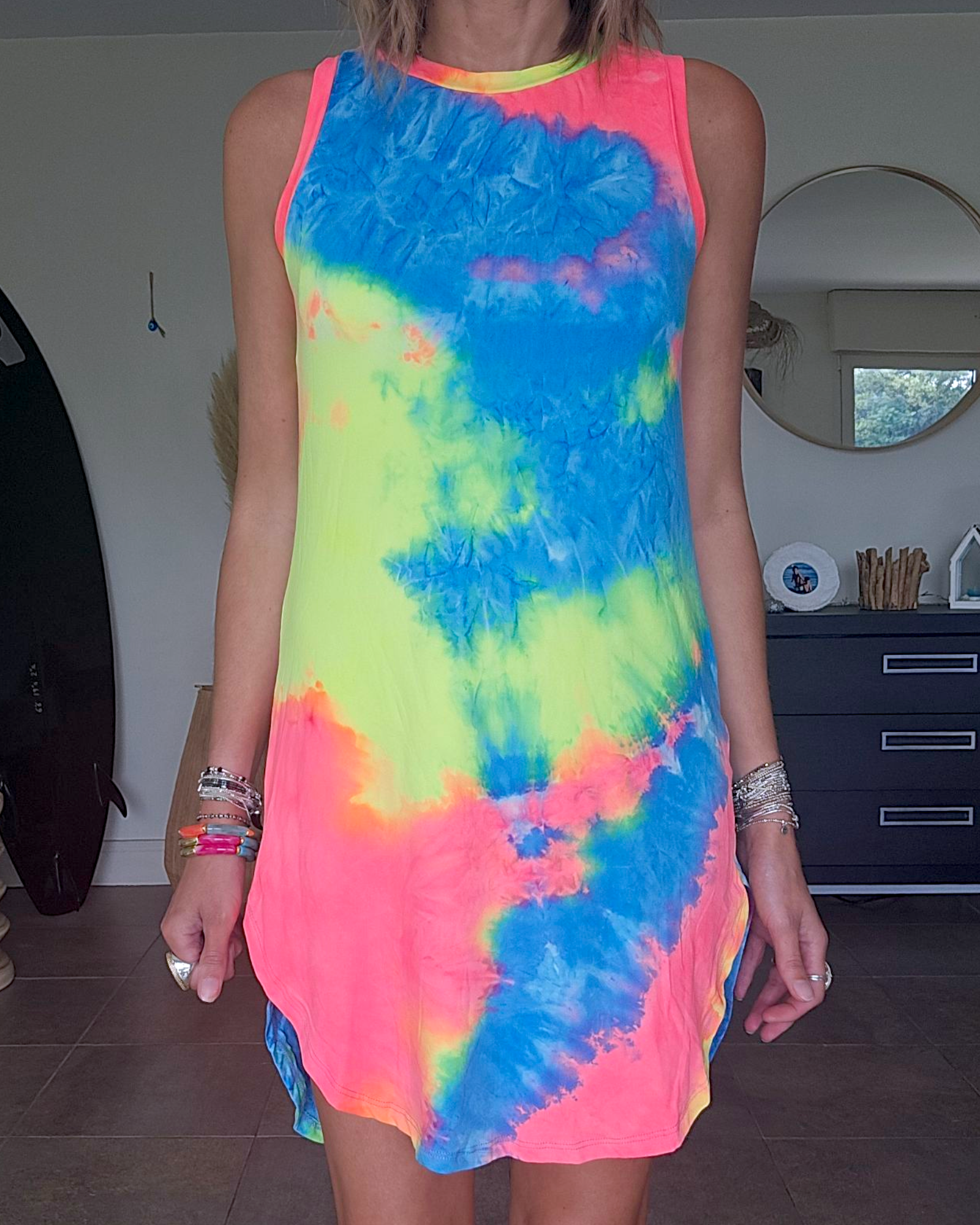 Robe tie and dye Pop