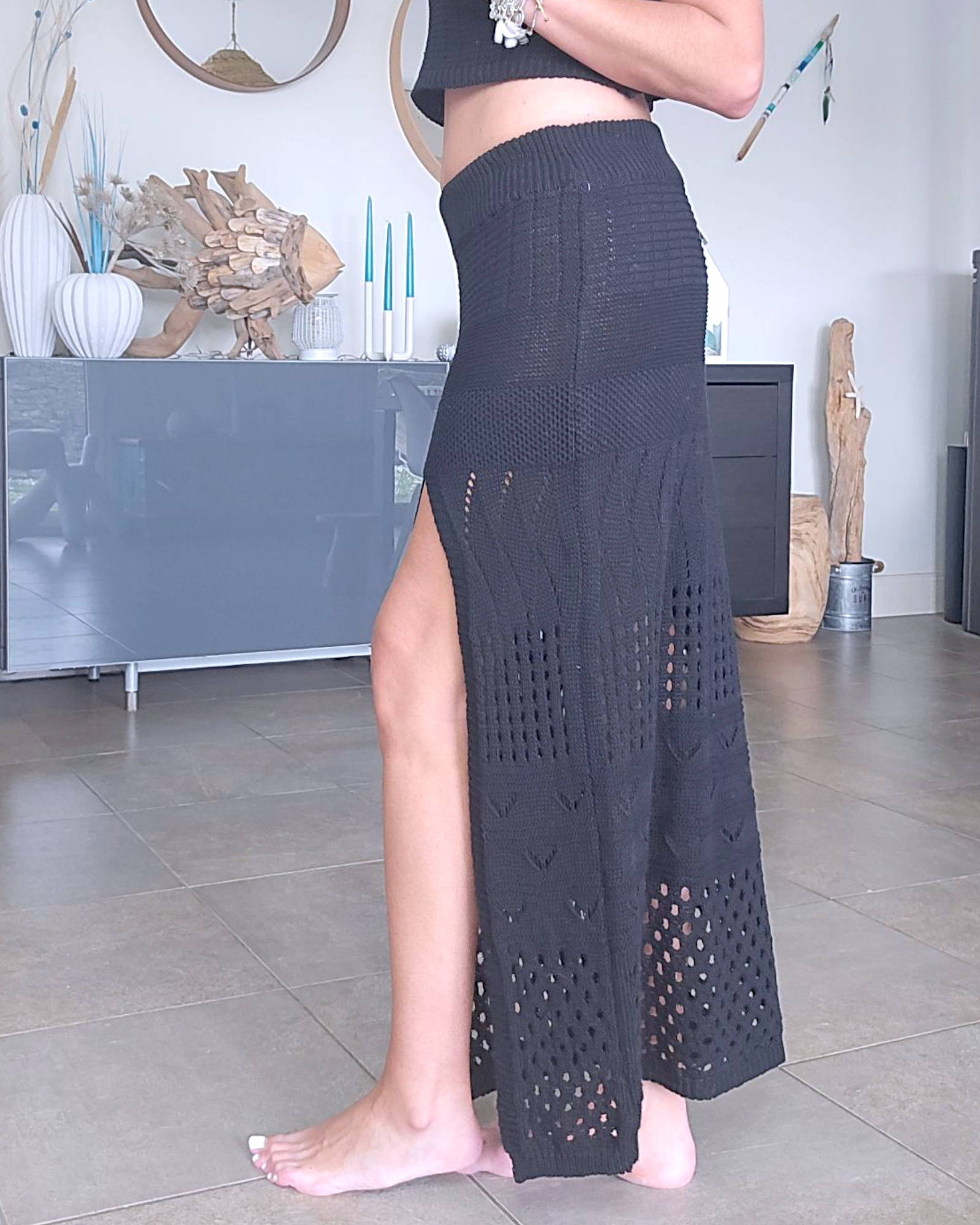 Ensemble top &amp; jupe black