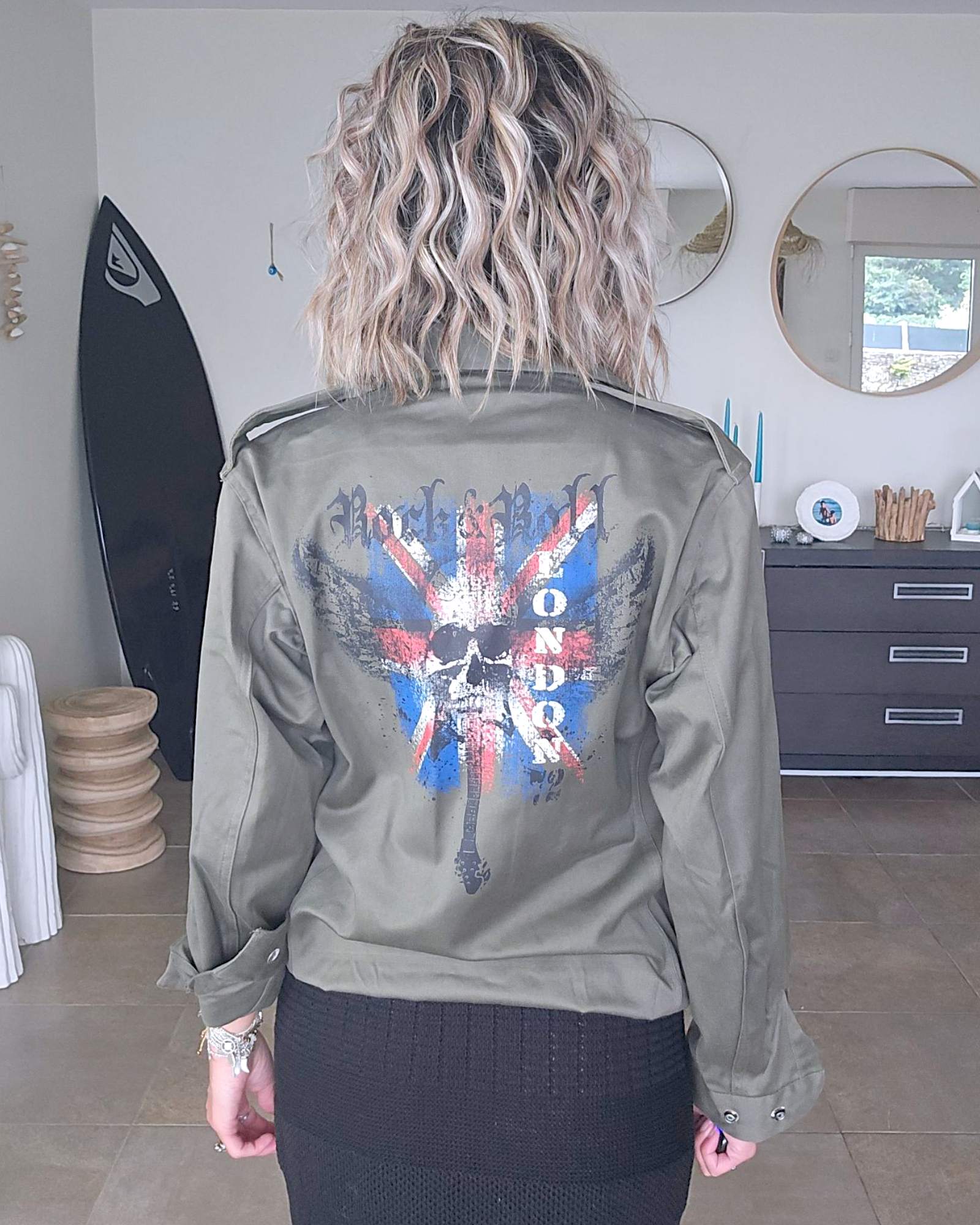 Veste militaire customisée