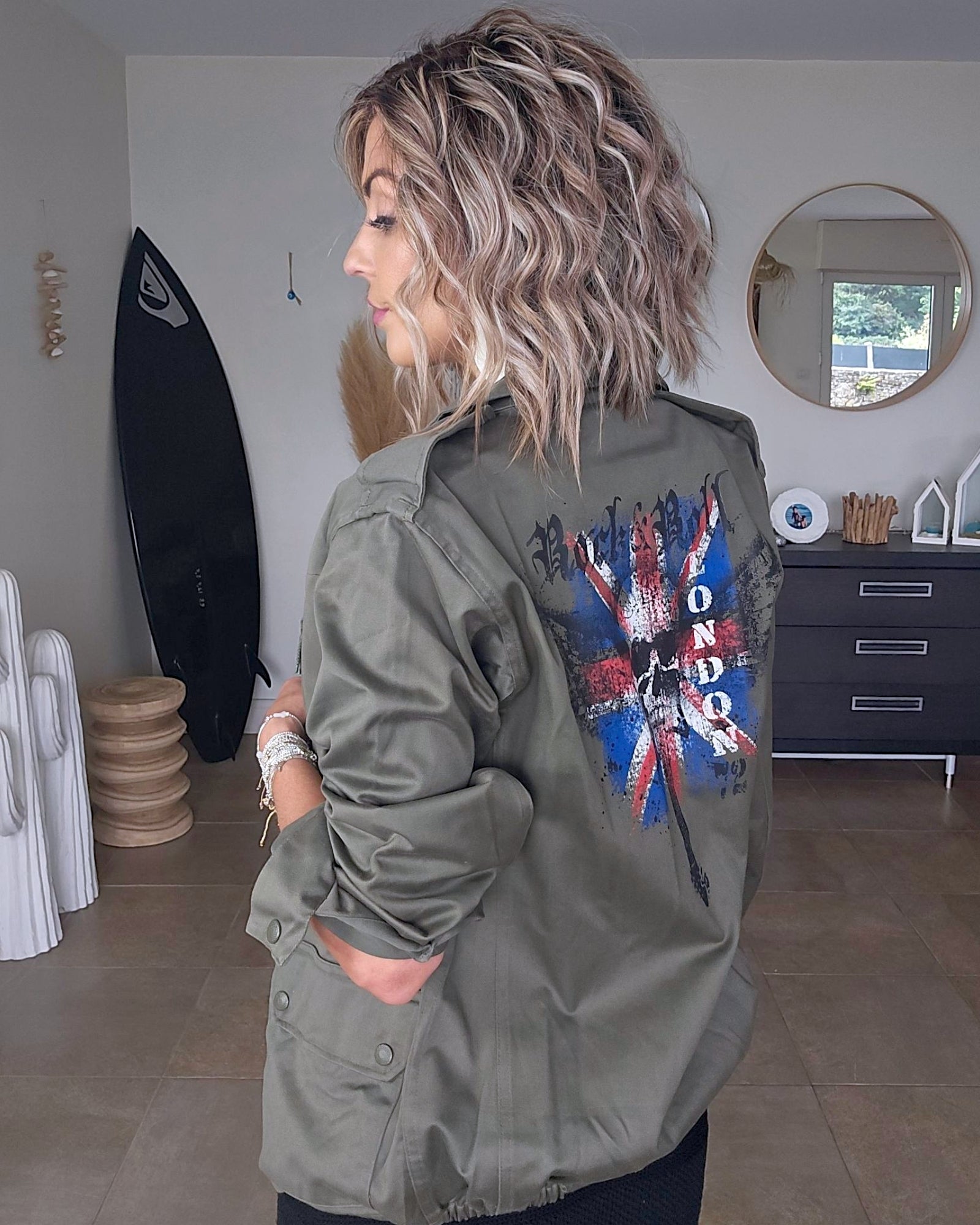 Veste militaire customisée