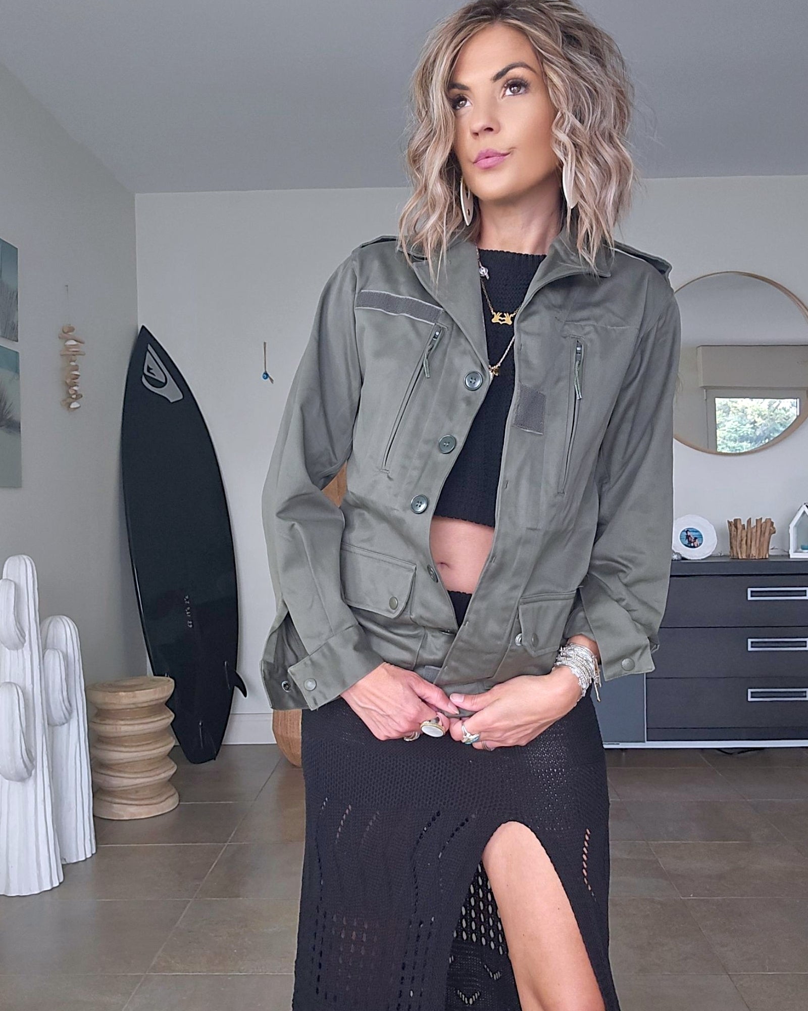 Veste militaire customisée