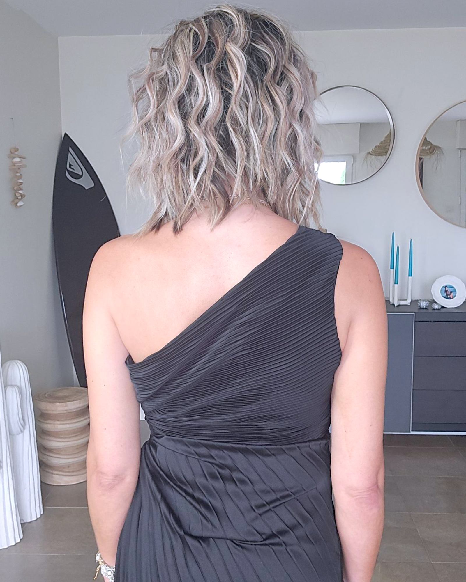 Robe asymétrique black