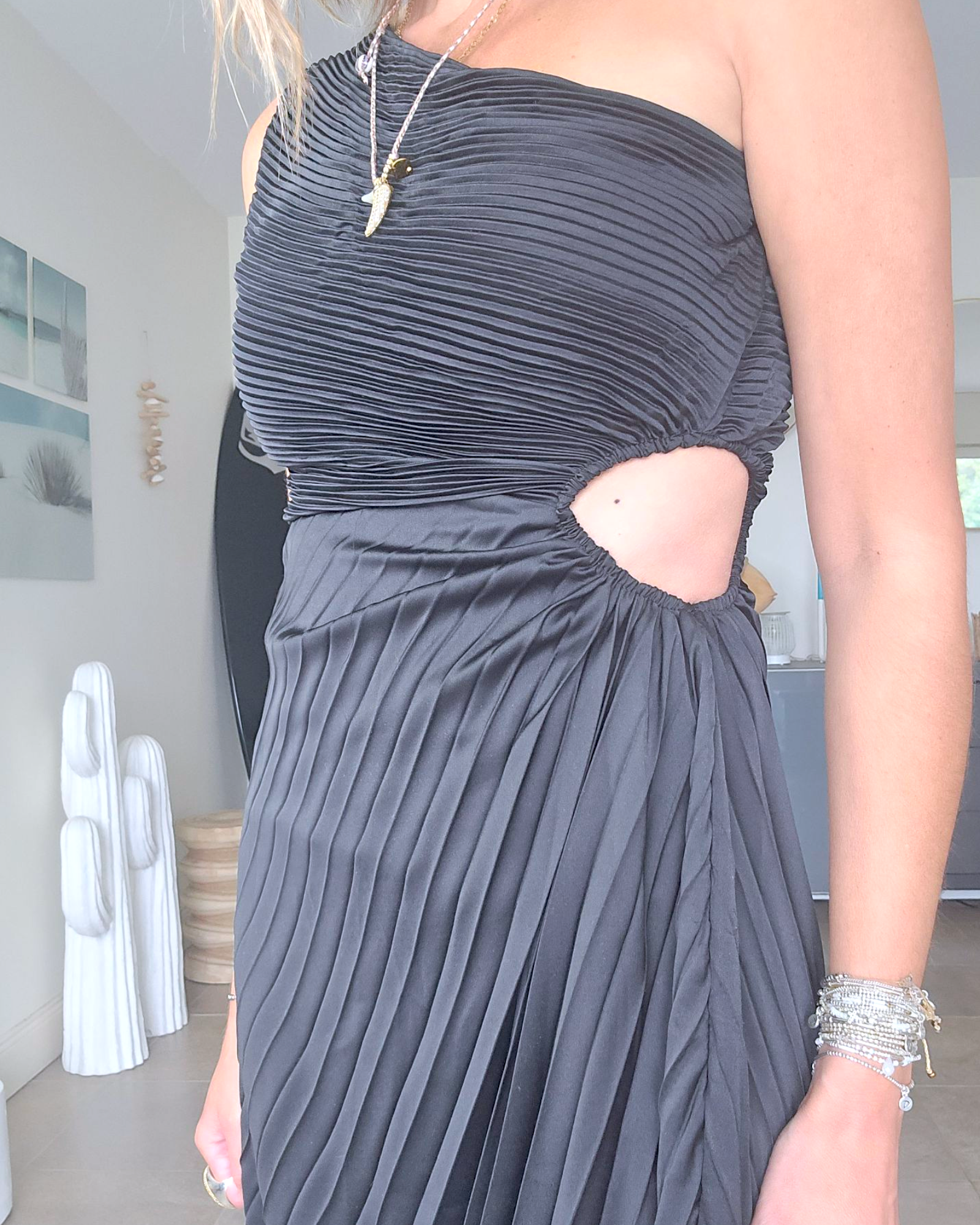 Robe asymétrique black