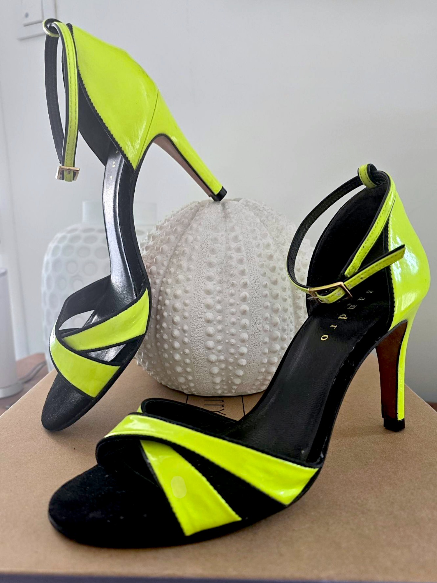 🔥Sandales jaunes fluo