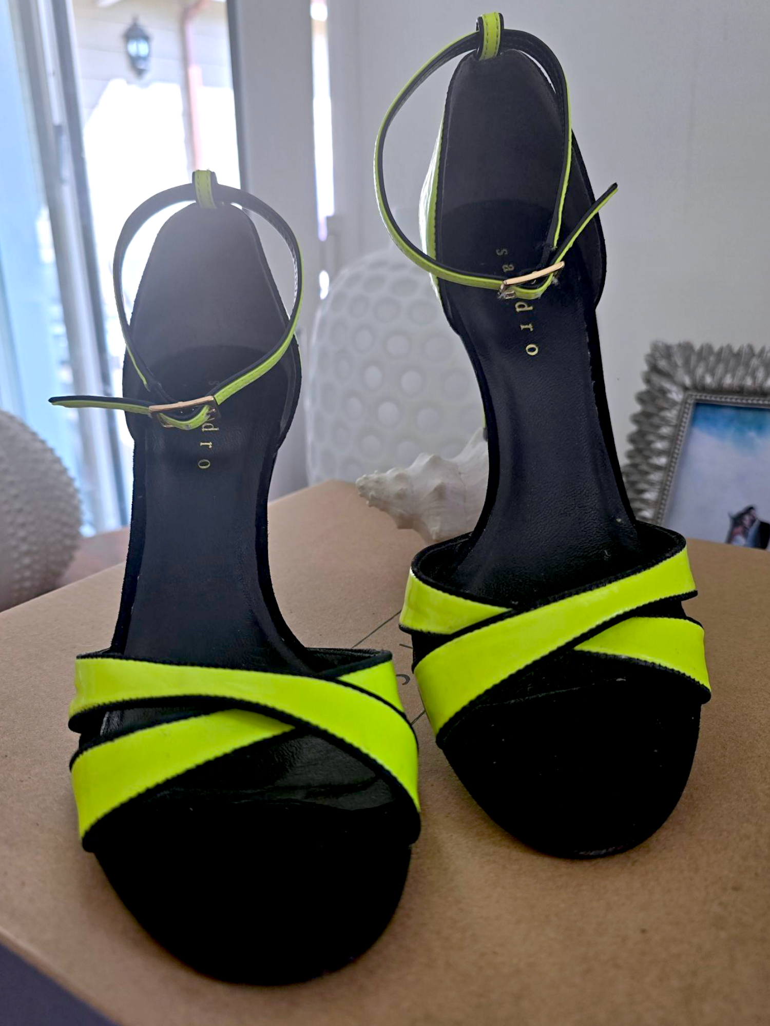 🔥Sandales jaunes fluo