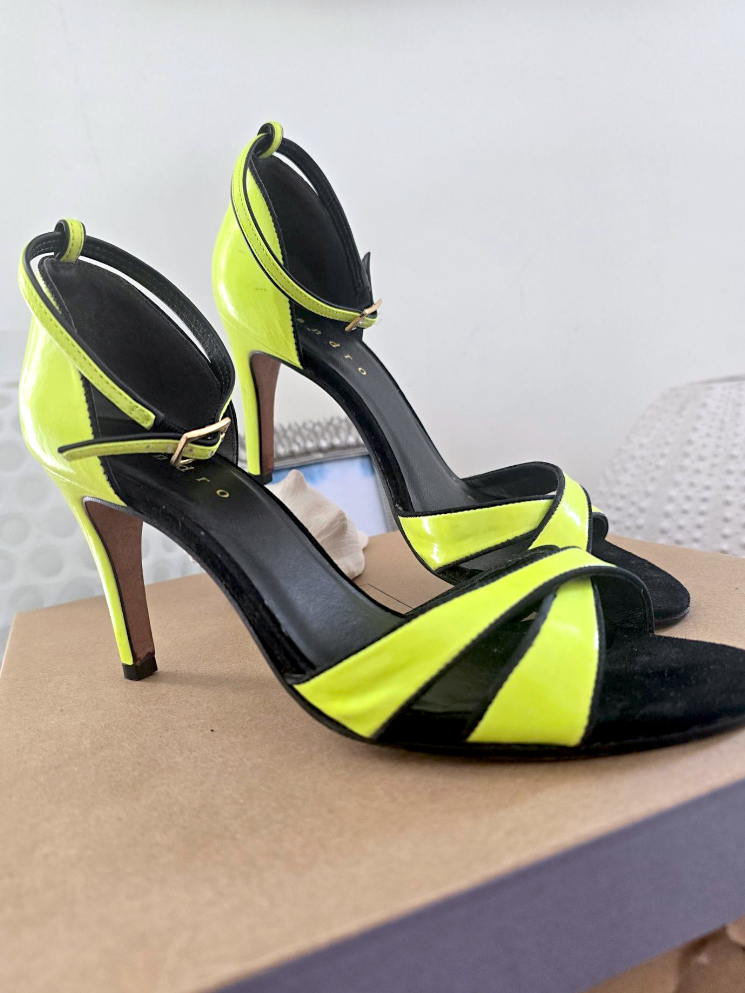 🔥Sandales jaunes fluo