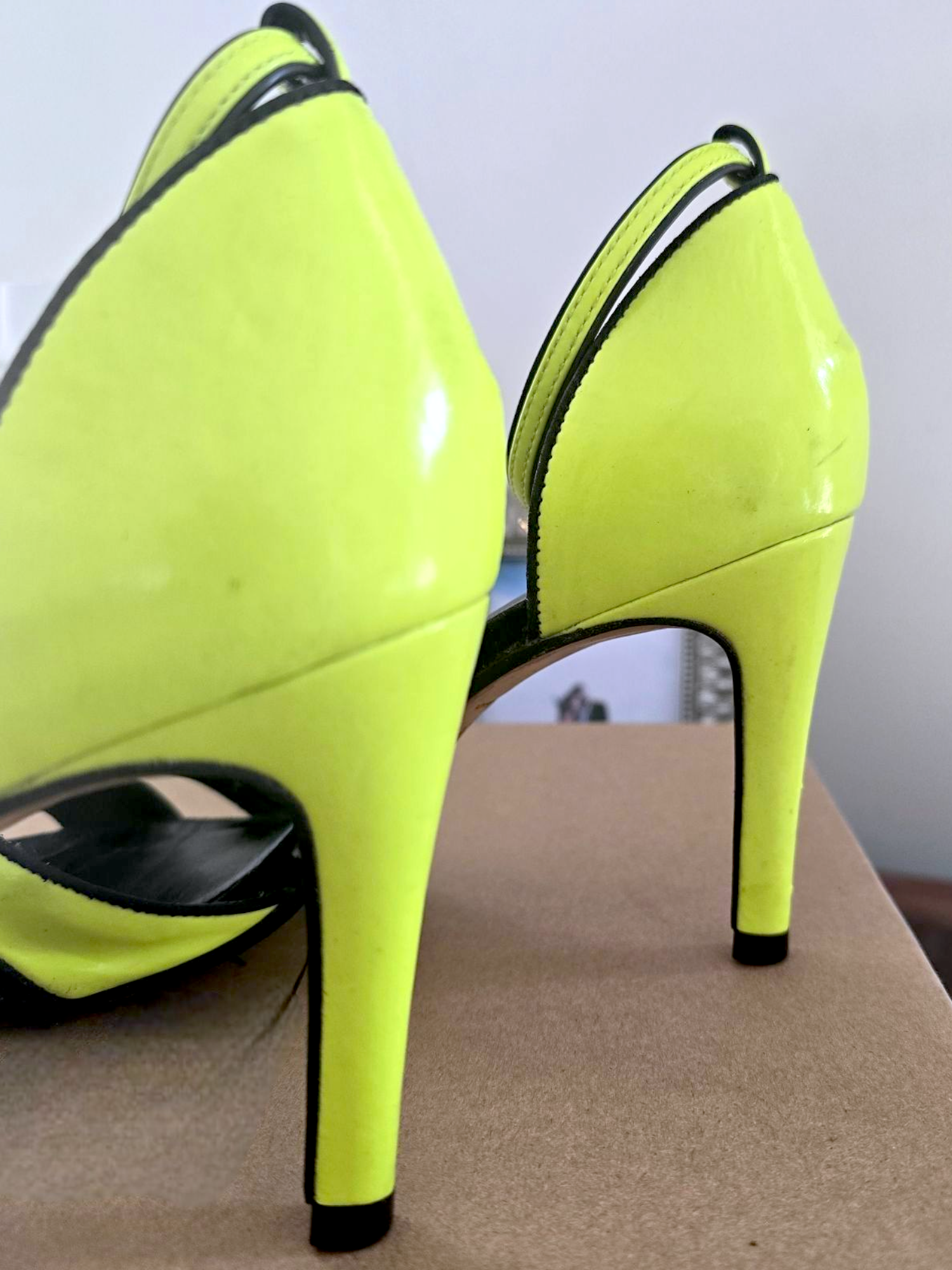 🔥Sandales jaunes fluo