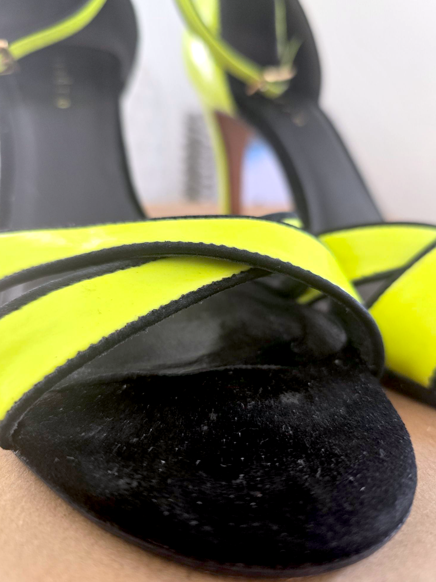 🔥Sandales jaunes fluo