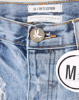 Short destroy en denim