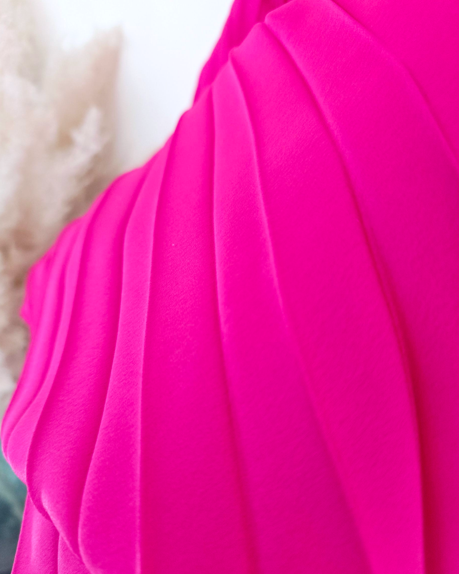 Robe asymétrique fuchsia