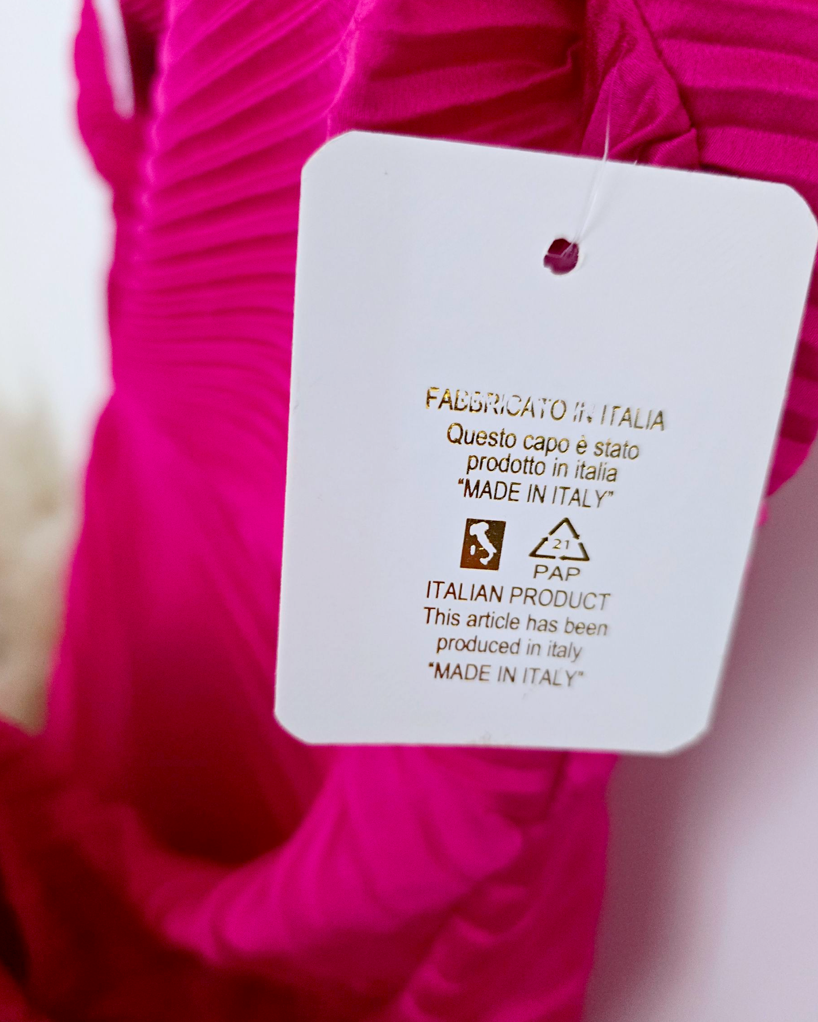 Robe asymétrique fuchsia