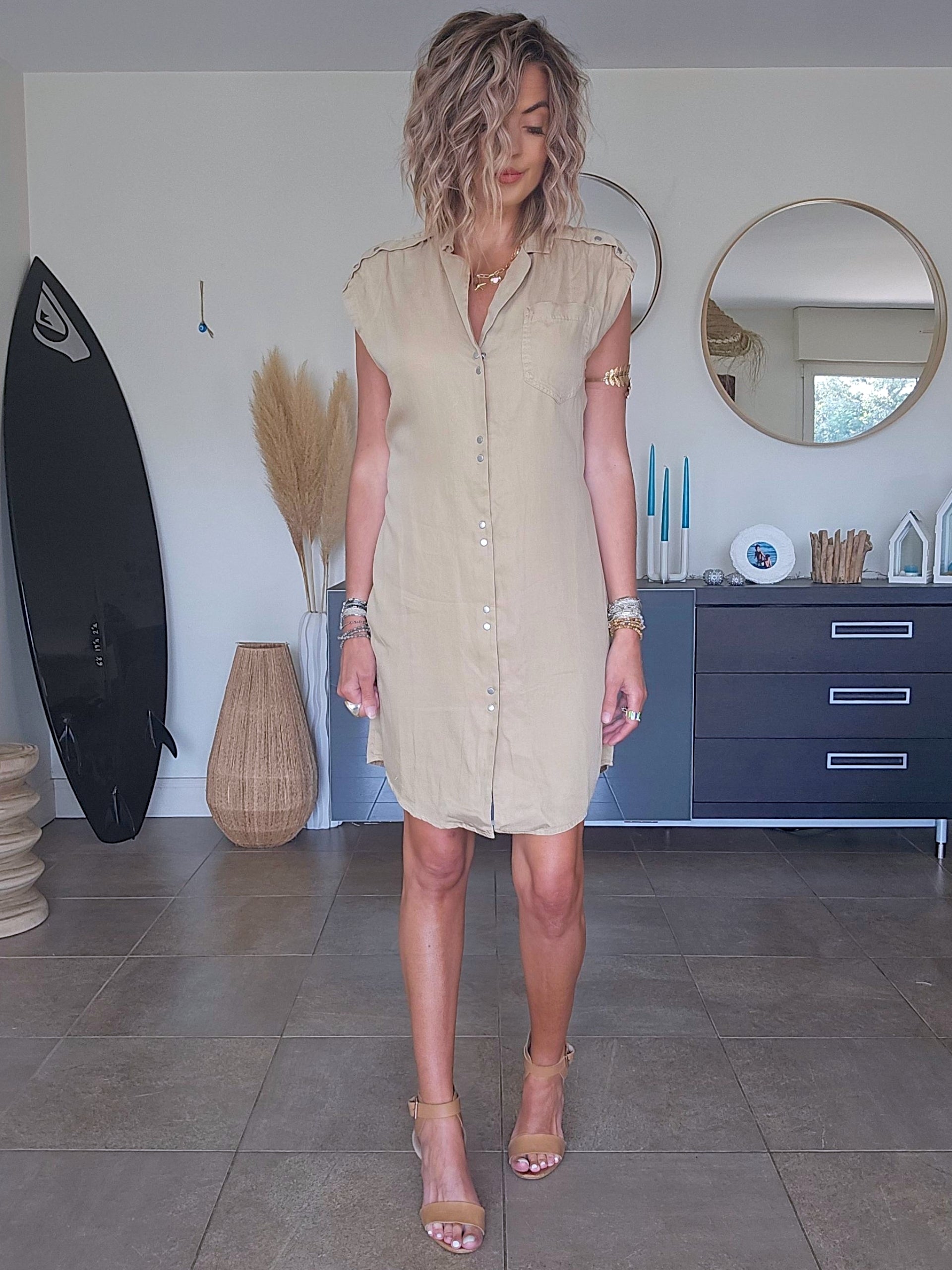 Robe chemise Safari